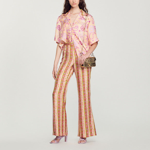 Chemise fluide imprimé Peace&Love Sandro seconde main