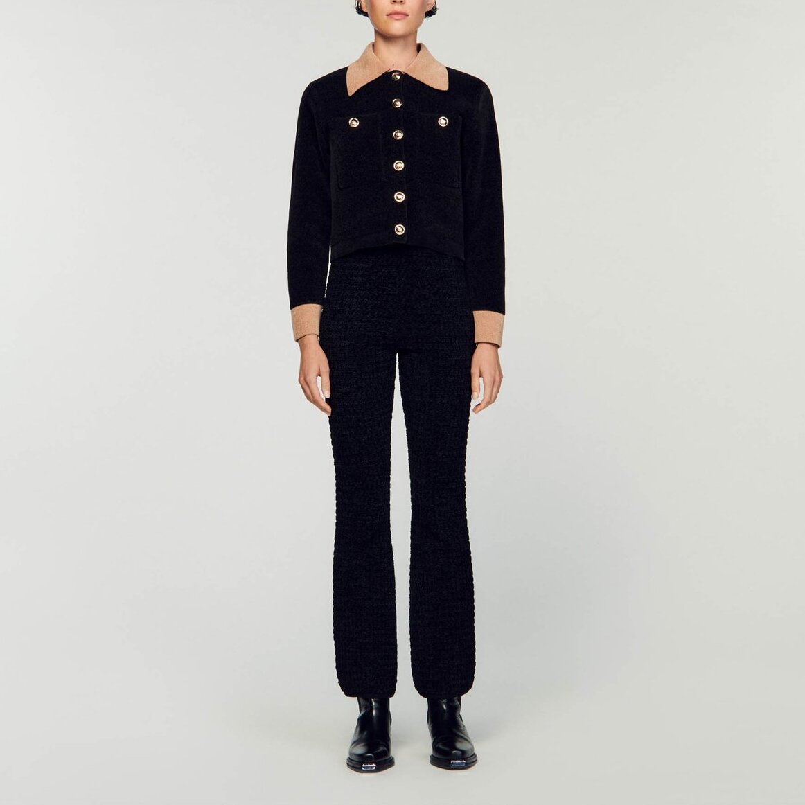 Pantalon en Maille Sandro seconde main