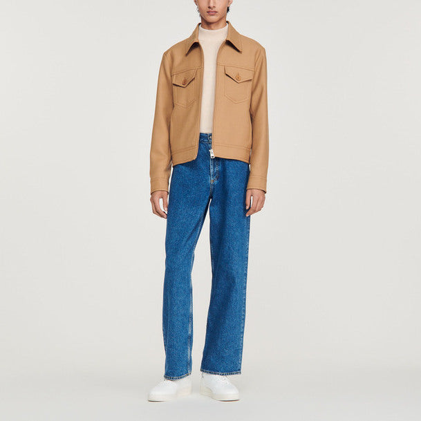 Blouson à fermeture zippée Sandro seconde main