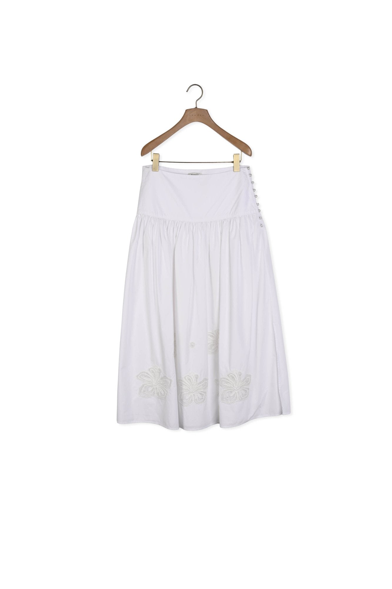 Jupe longue en popeline Sandro seconde main