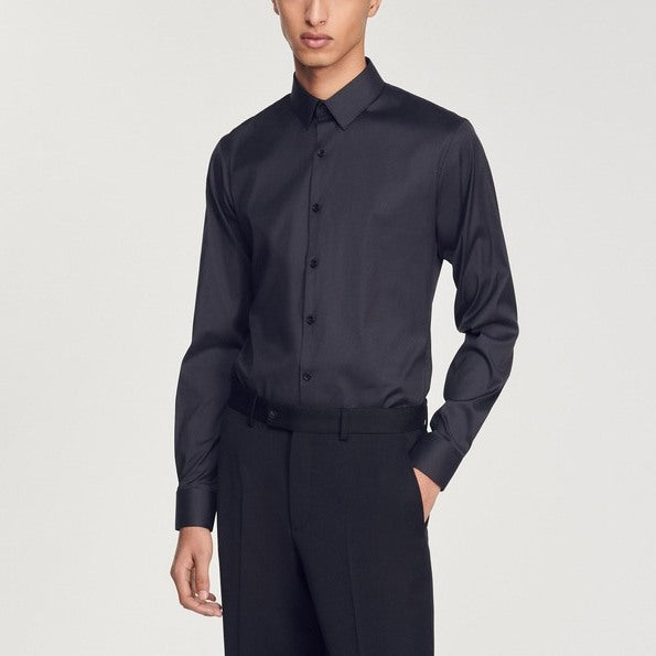 Chemise en coton stretch Sandro seconde main