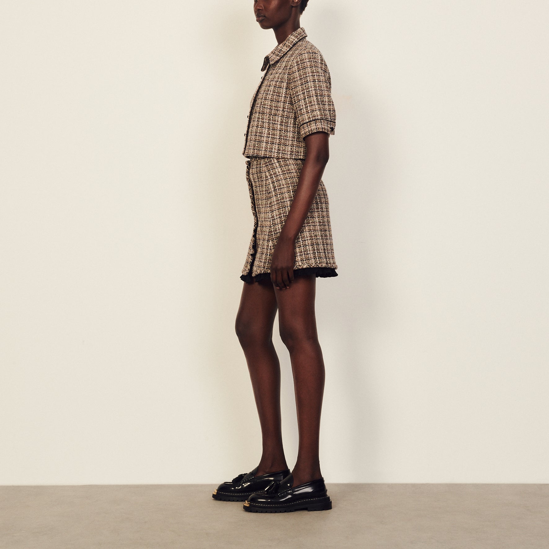 Jupe courte en tweed Sandro seconde main