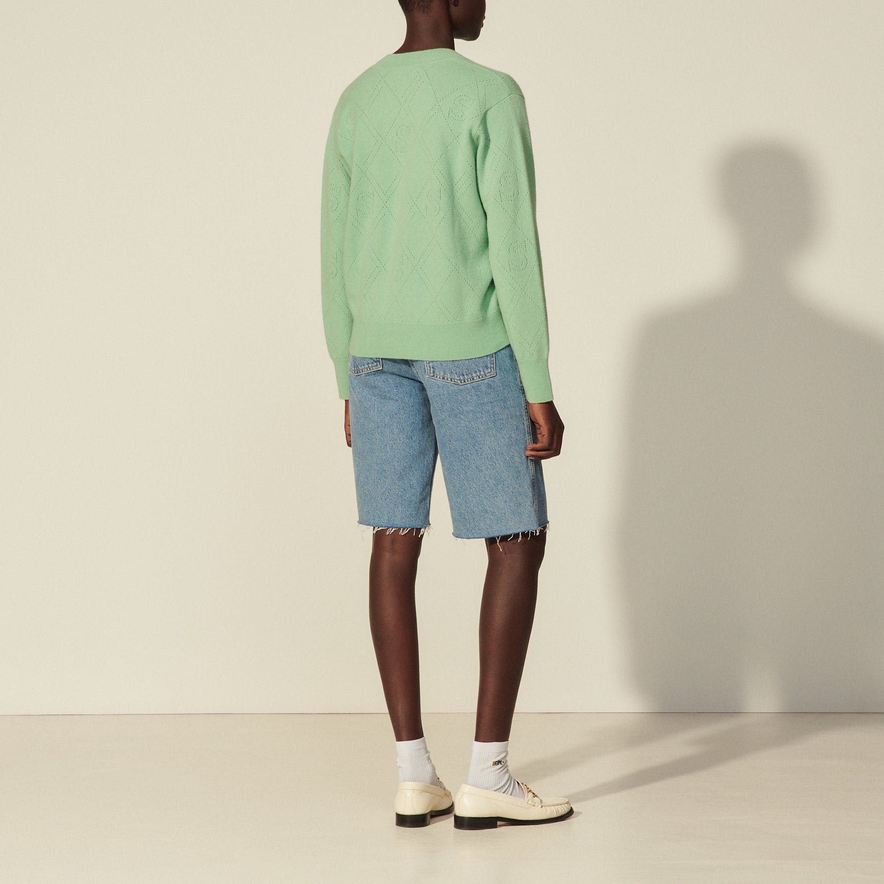 Pull en laine et cachemire Sandro seconde main