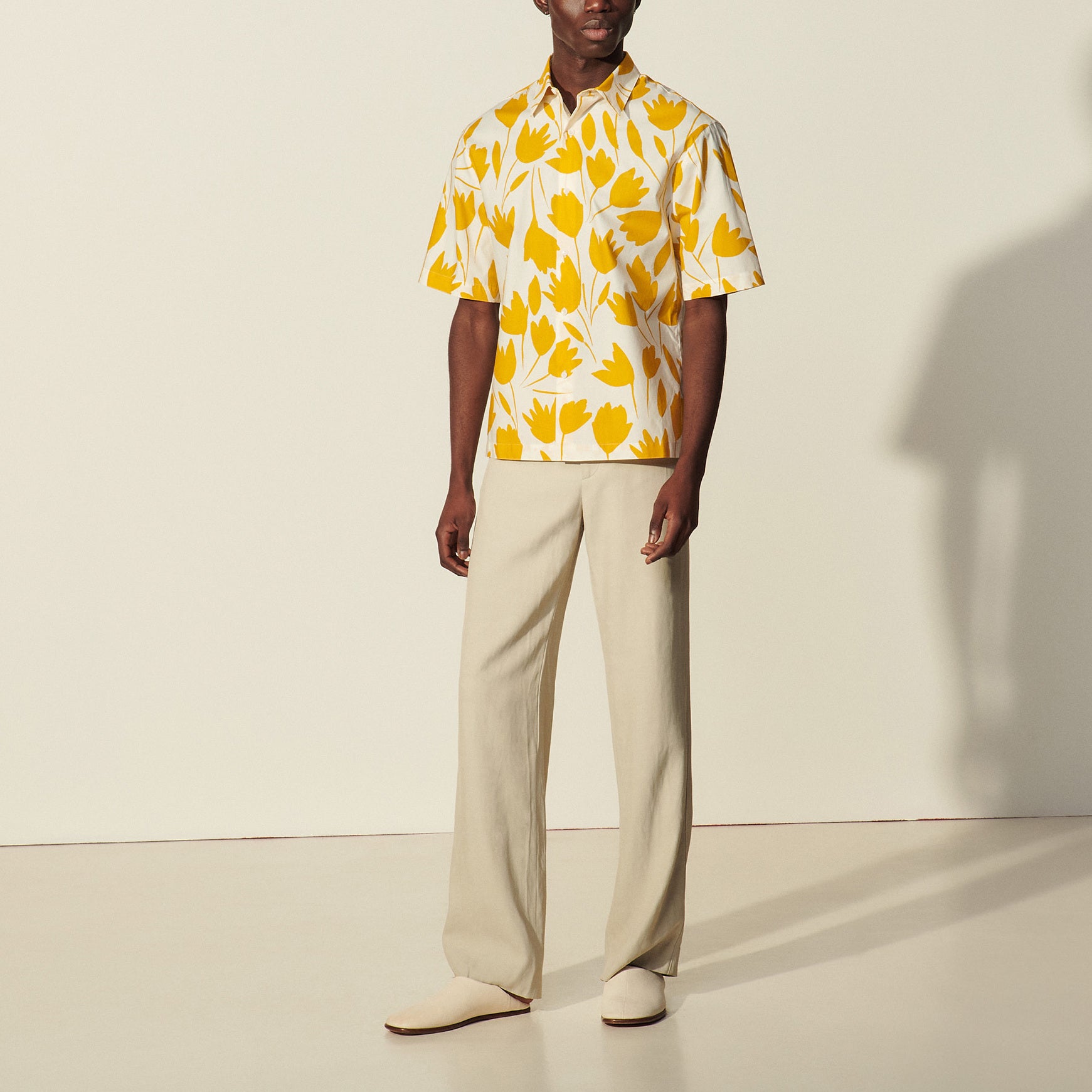 Chemise  imprimée à manches courtes Sandro seconde main