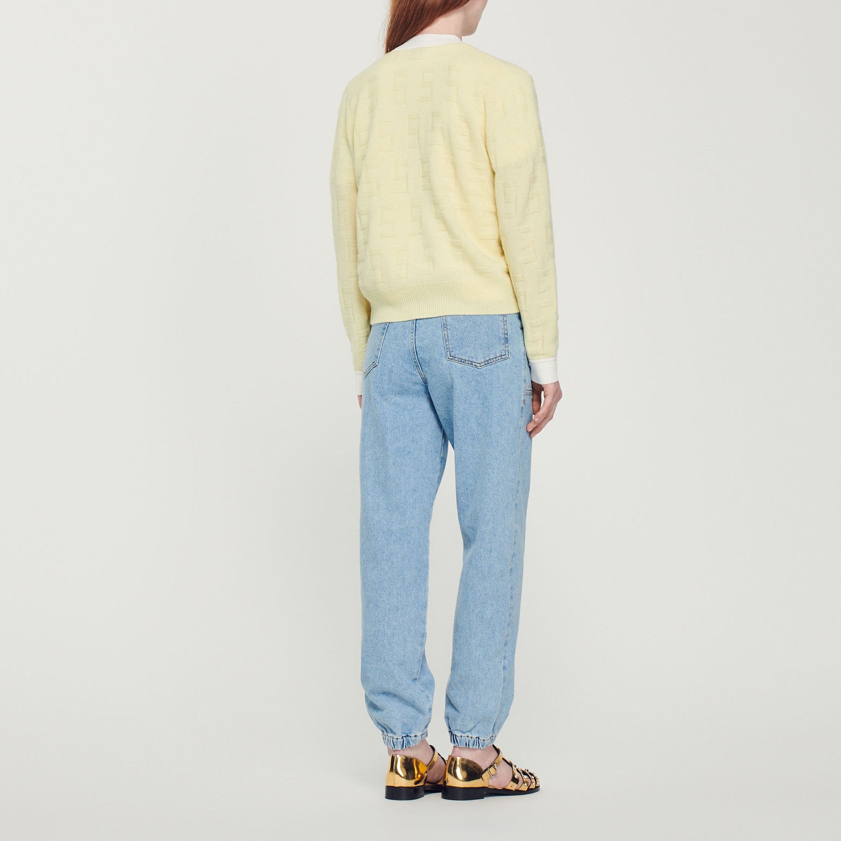 Cardigan bicolore Sandro seconde main