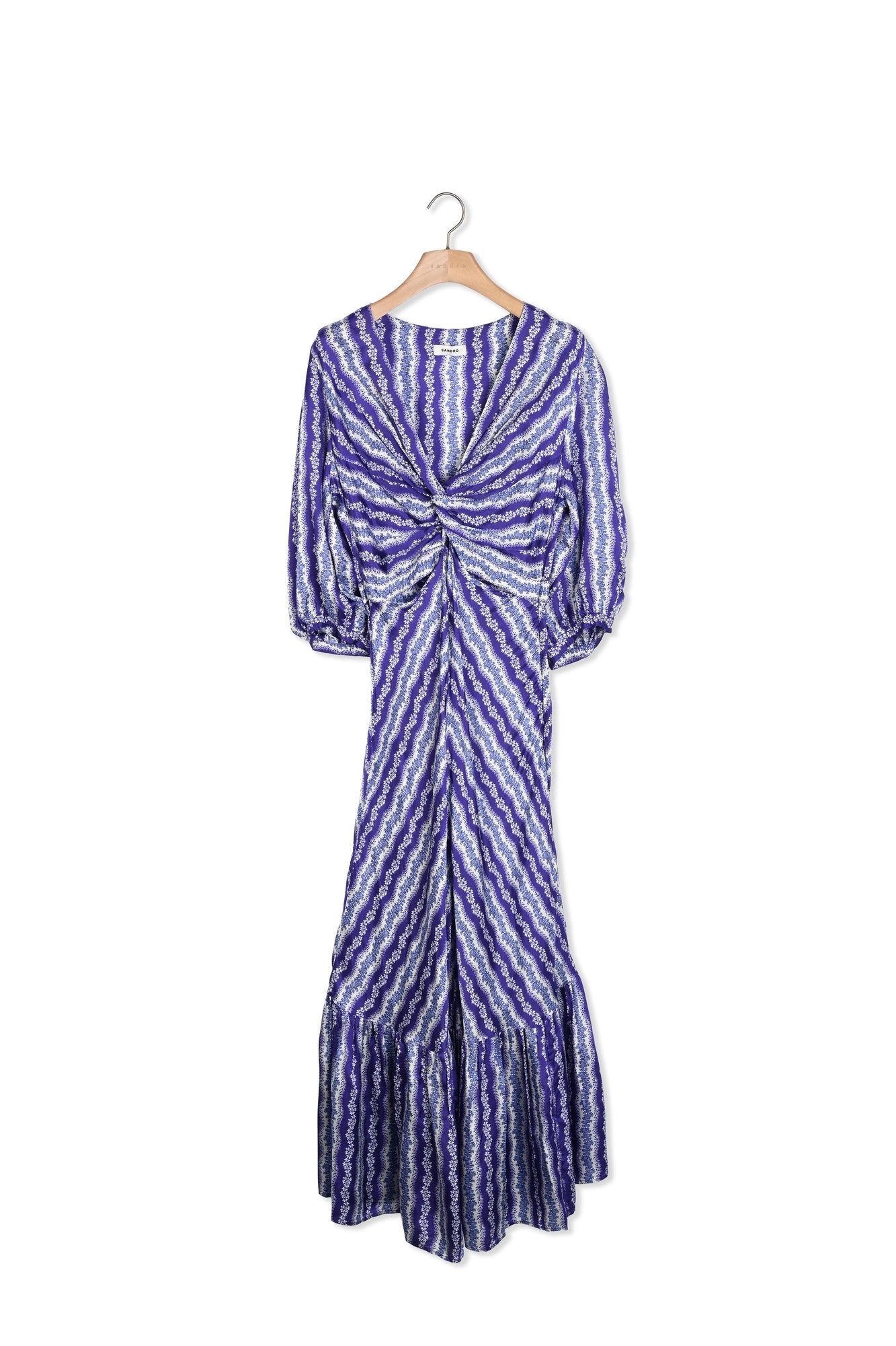 Robe torsadée imprimé fleuri Sandro seconde main