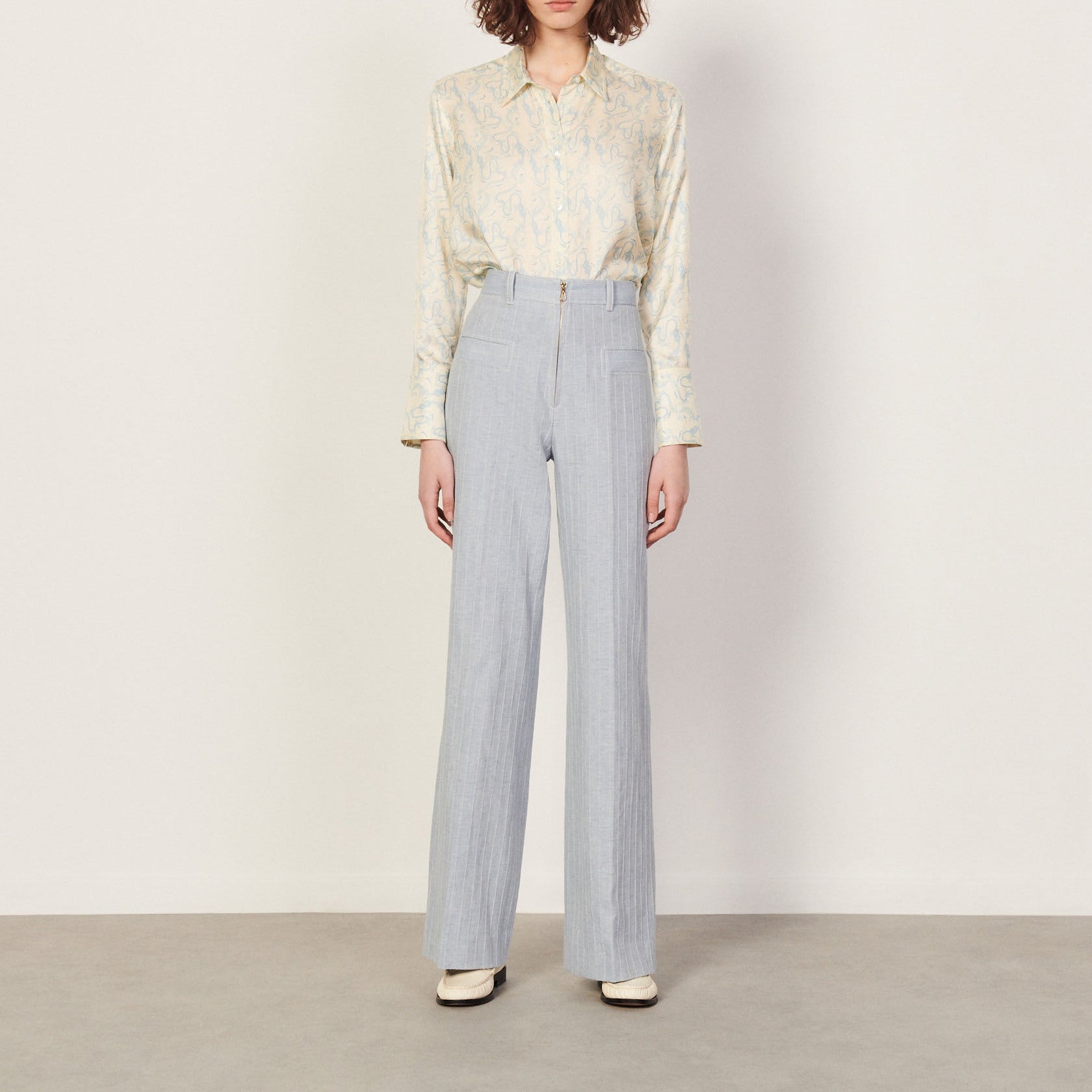 Pantalon à fines rayures Sandro seconde main