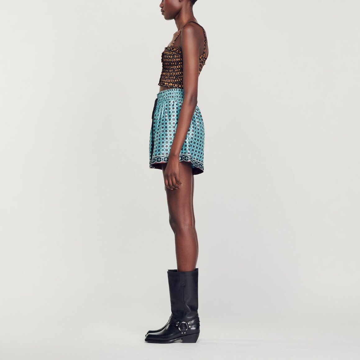 Top court smocké Sandro seconde main