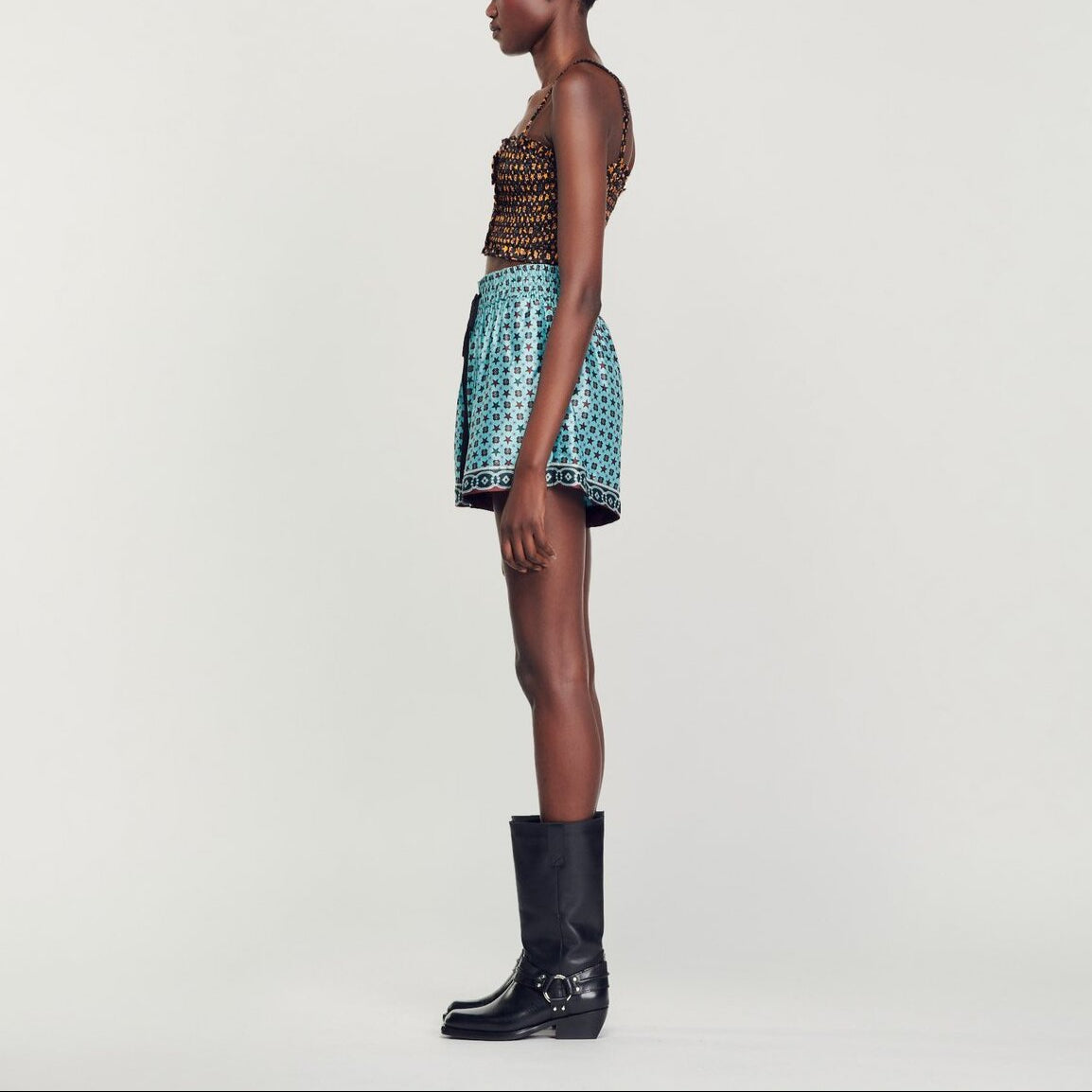 Top court smocké Sandro seconde main