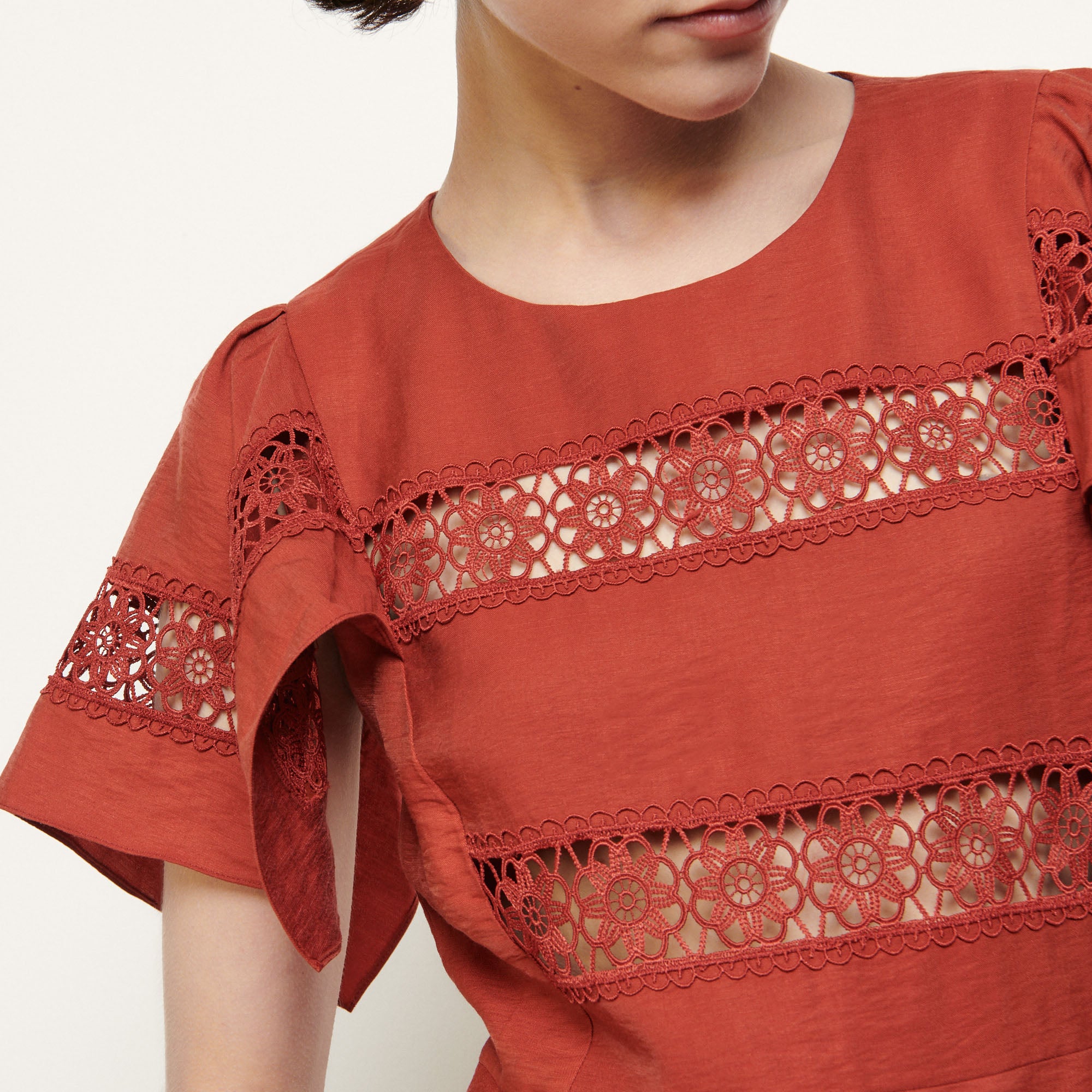 Robe avec application de dentelle Sandro seconde main