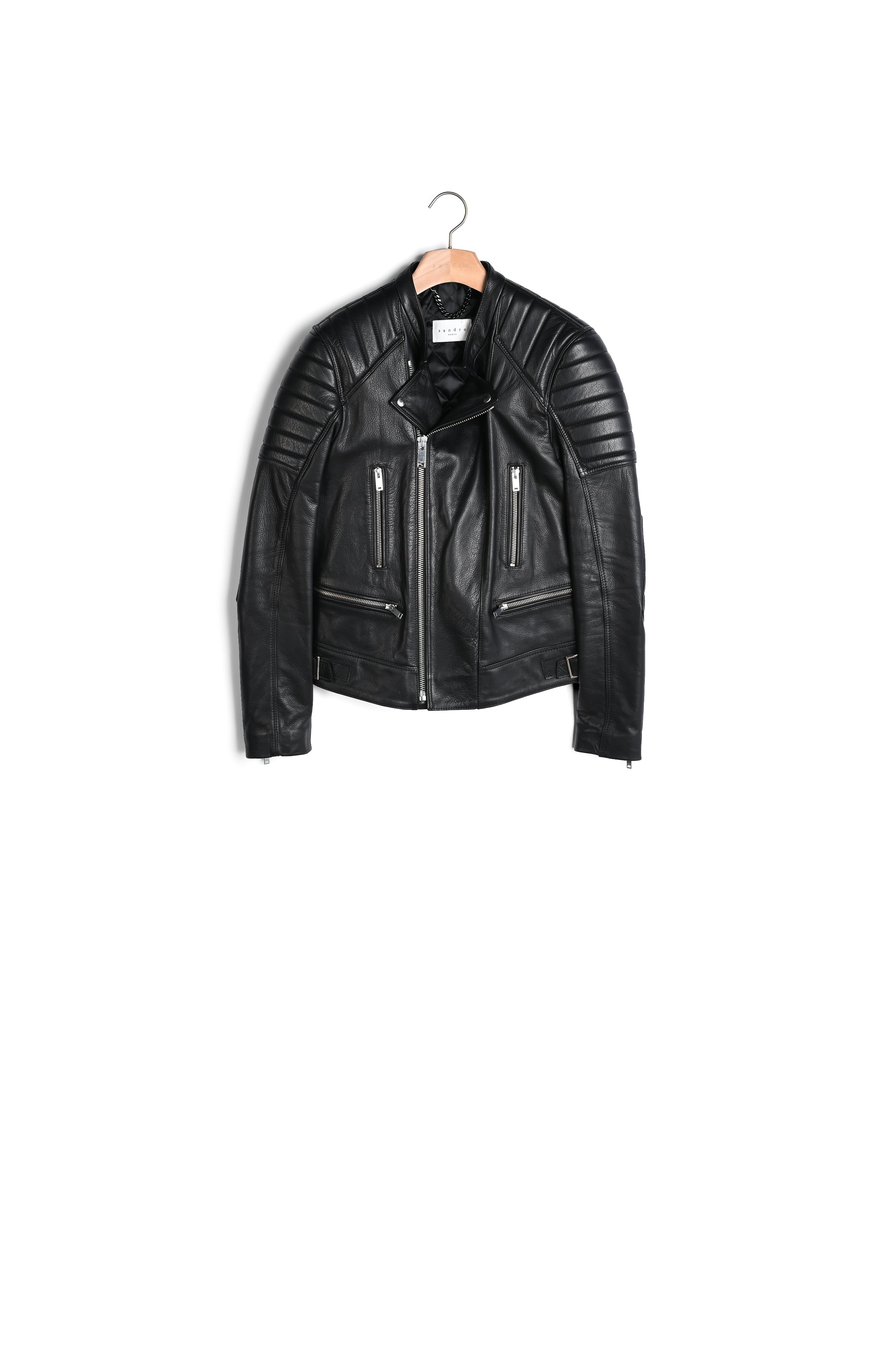 Blouson Noir Sandro seconde main