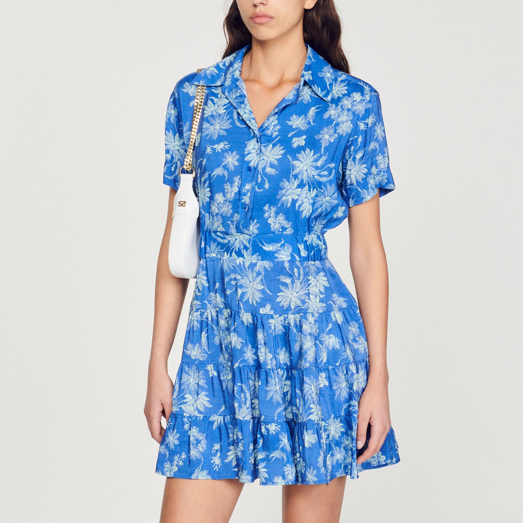 Robe courte imprimée Sandro seconde main