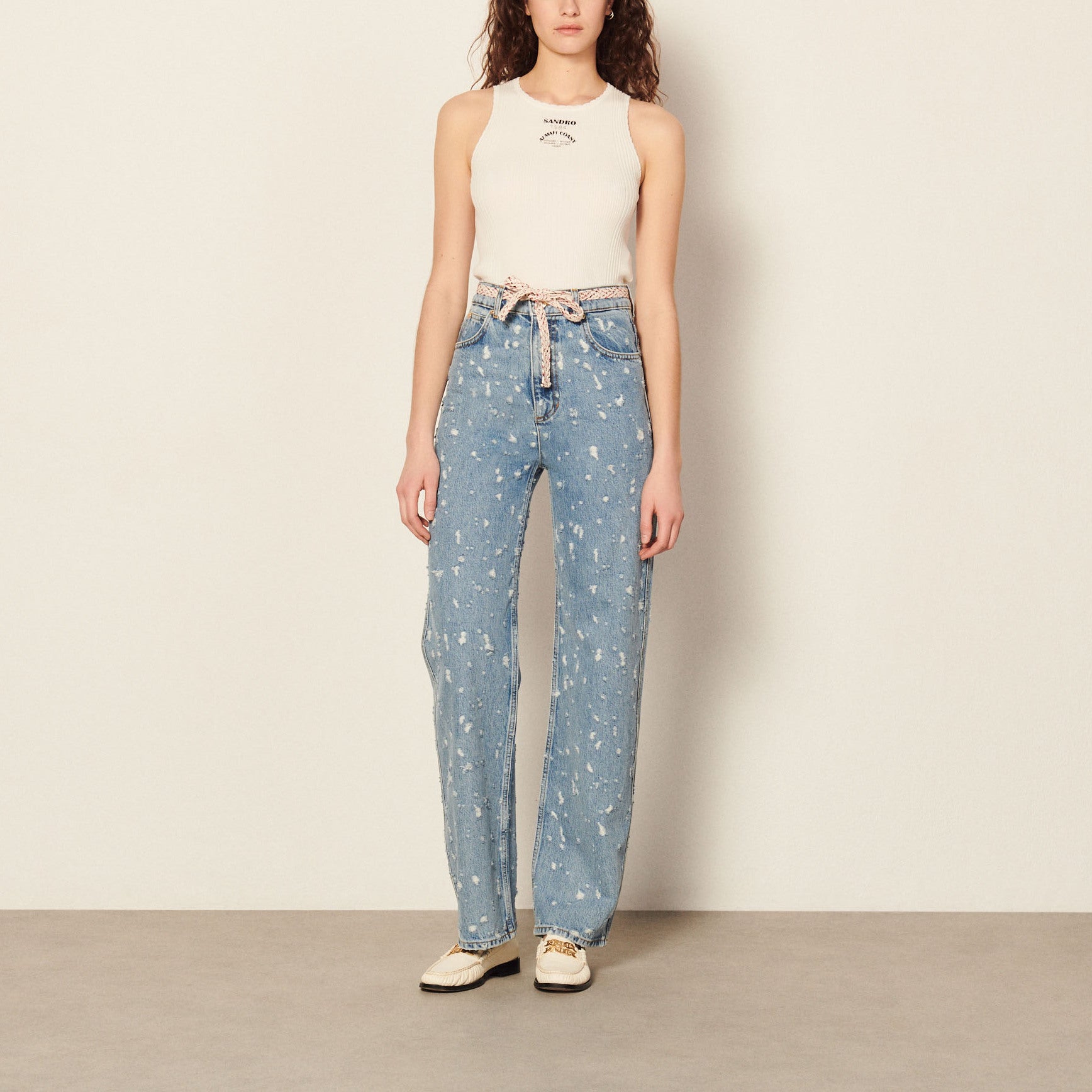 Jean effet déchiré Sandro seconde main