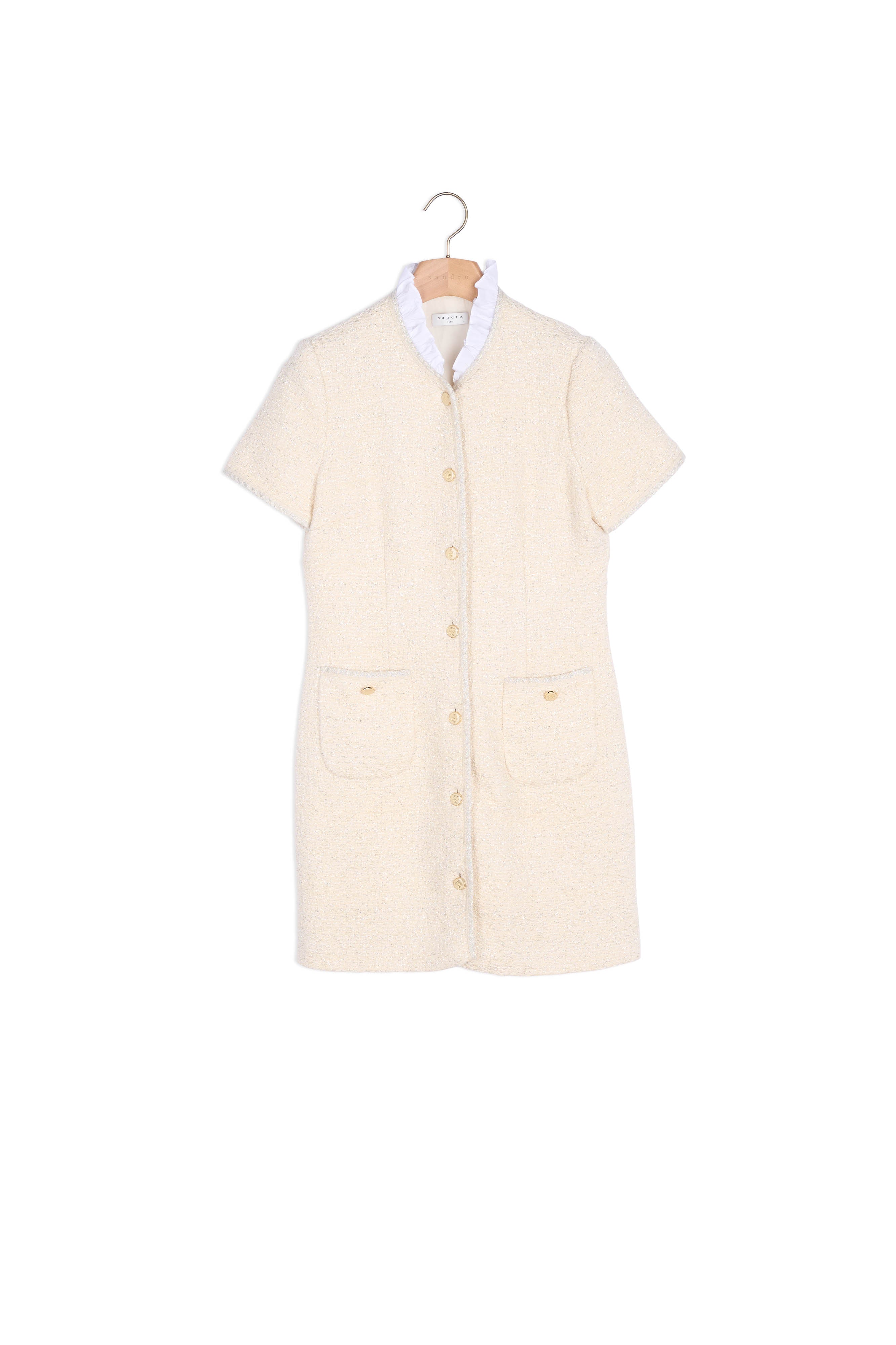 Robe Manteau en tweed fantaisie Sandro seconde main