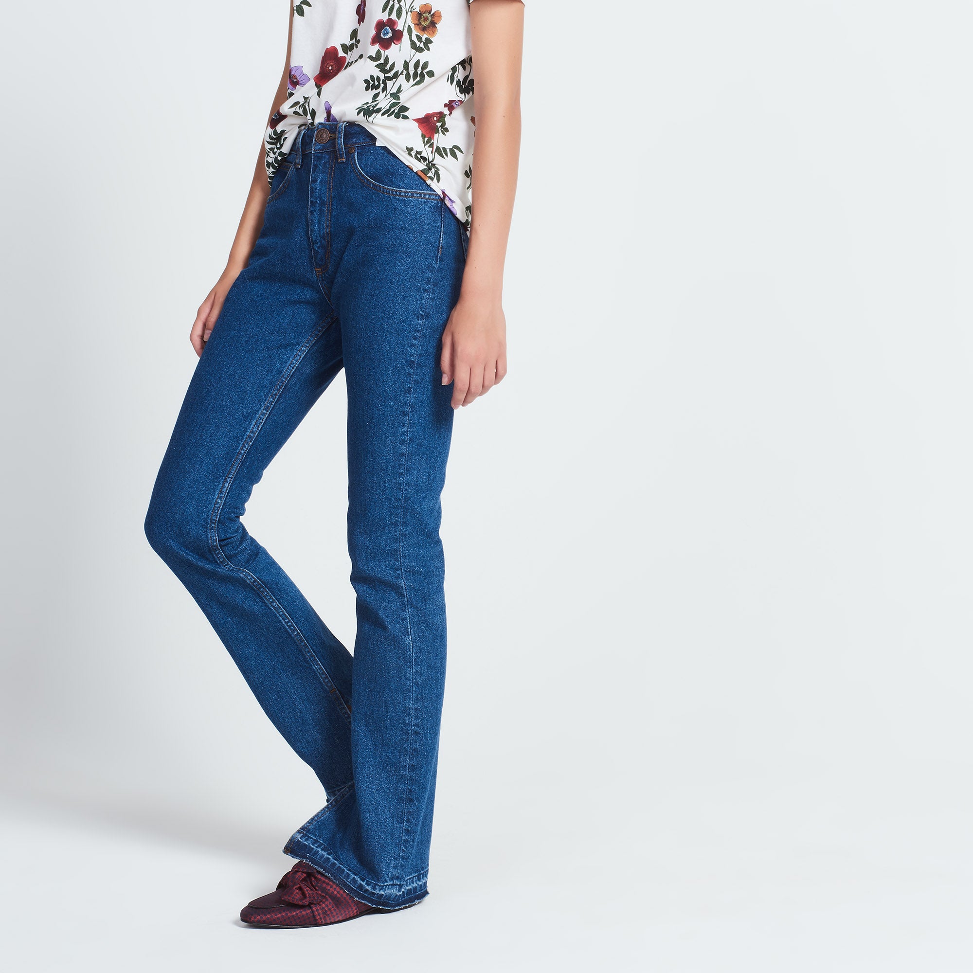 Jean taille haute avec fentes en bas Sandro seconde main