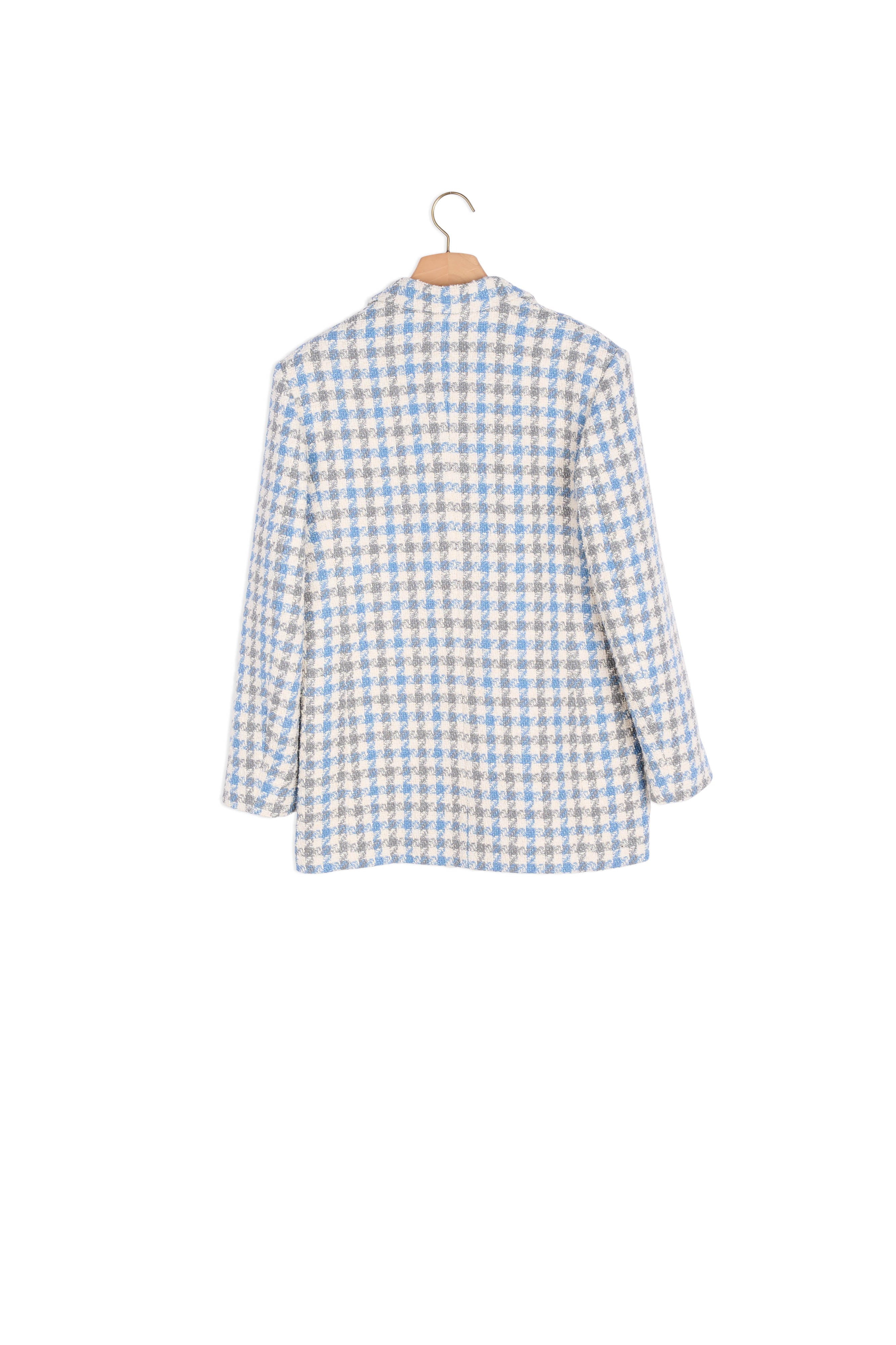 Veste tailleur en tweed pied de coq Sandro seconde main