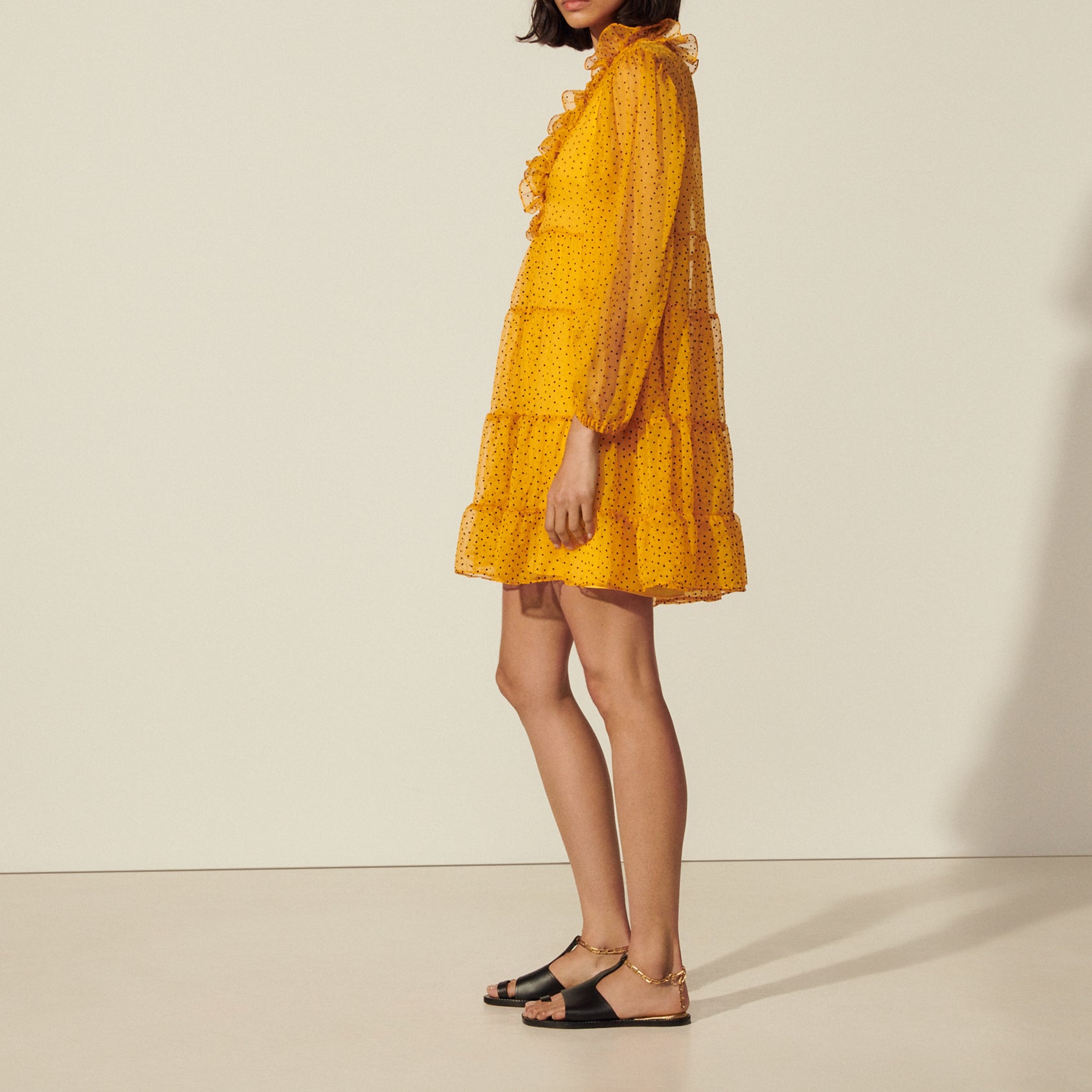 Robe courte en plumetis Sandro seconde main