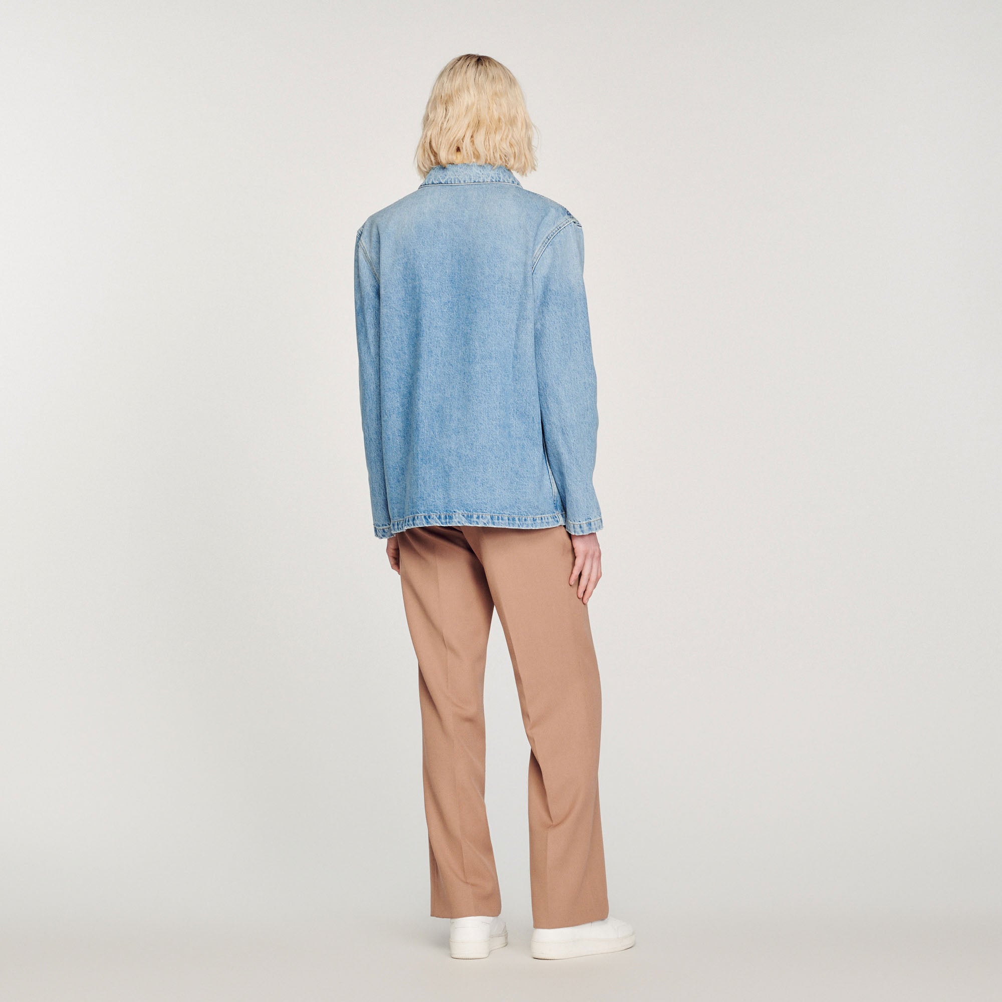 Blouson Bleu clair vintage Sandro seconde main