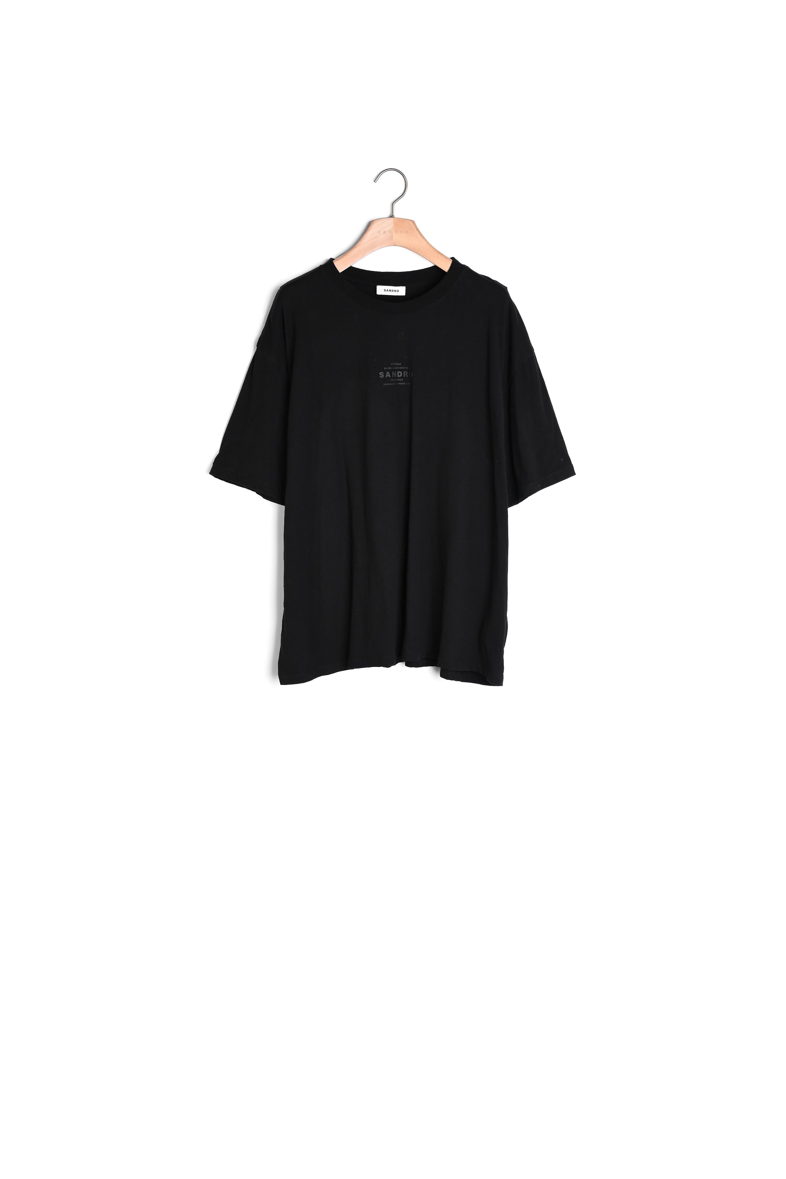T-shirt logo rubber Sandro seconde main