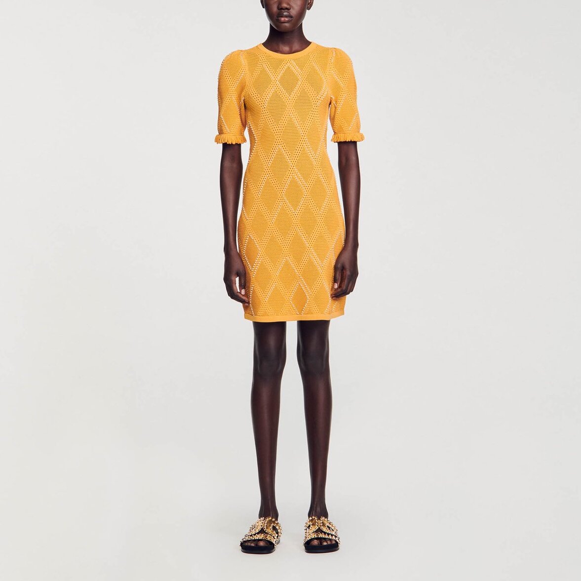 Robe courte en Maille Sandro seconde main