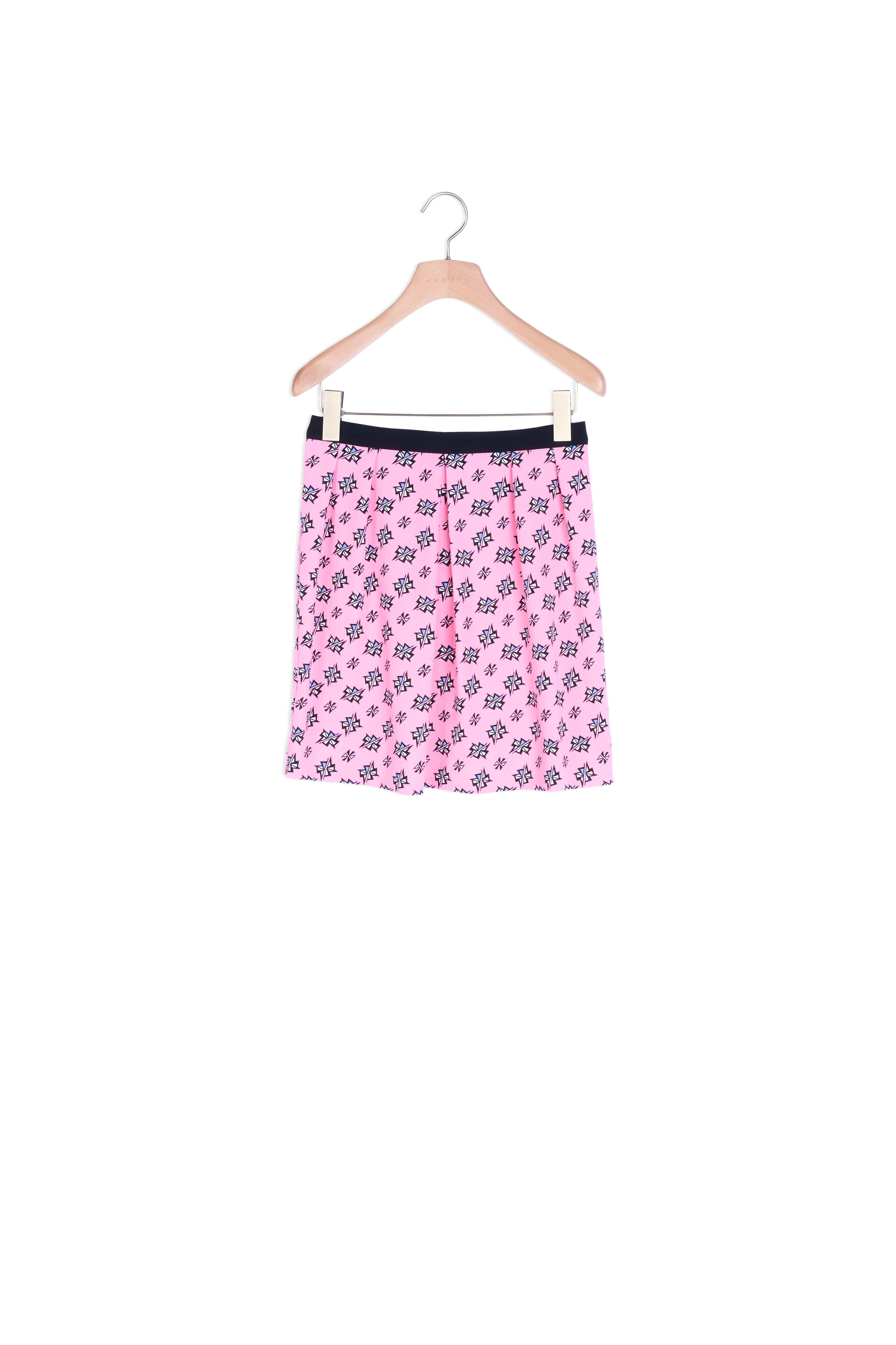 Jupe Rose fluo Sandro seconde main