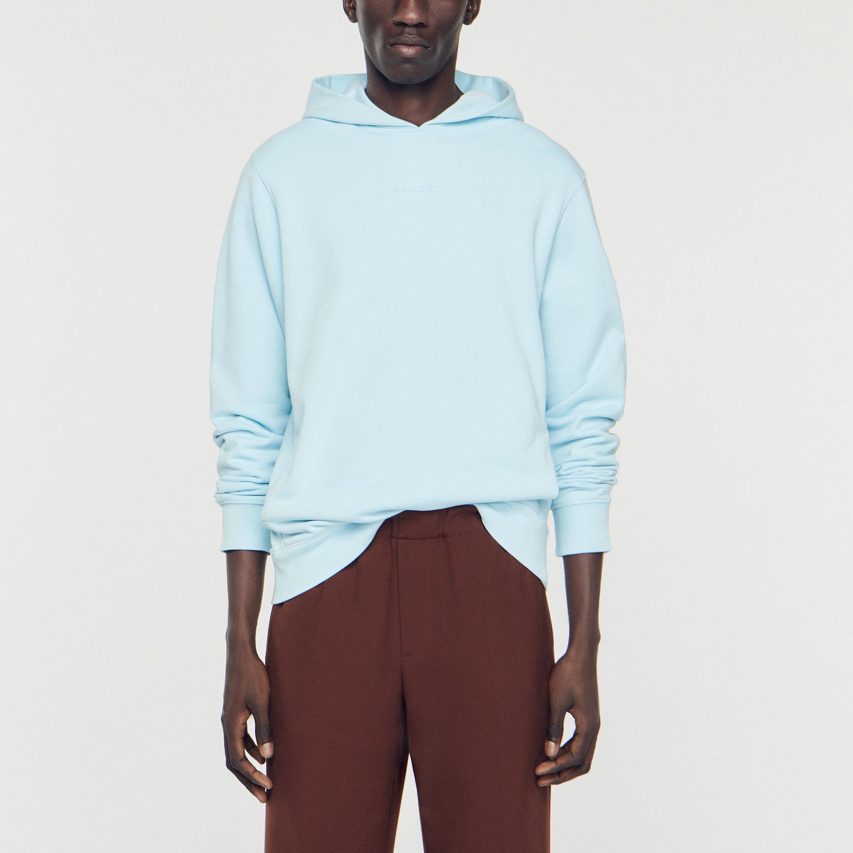 Sweatshirt Bleu Clair Sandro seconde main