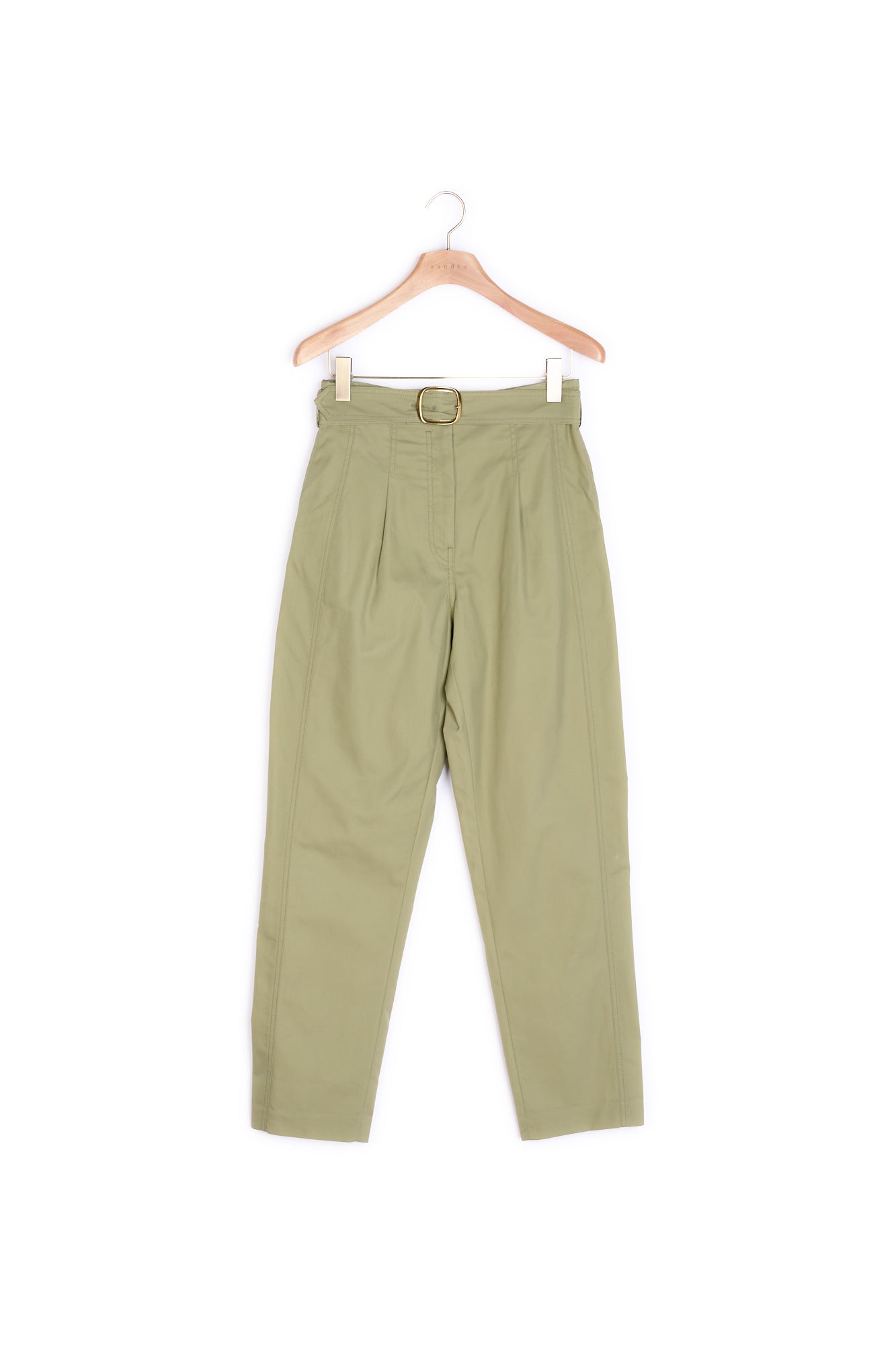 Pantalon large taille haute en gabardine Sandro seconde main