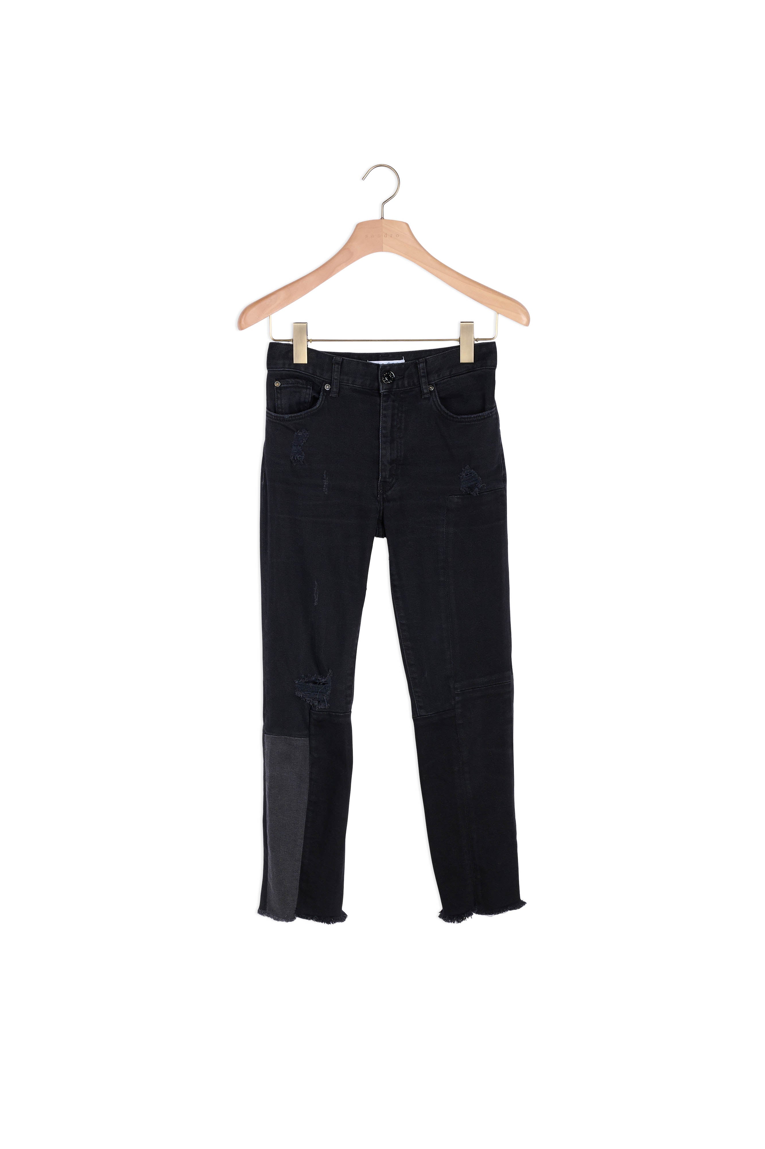 Jean avec patchwork de Jean Sandro seconde main