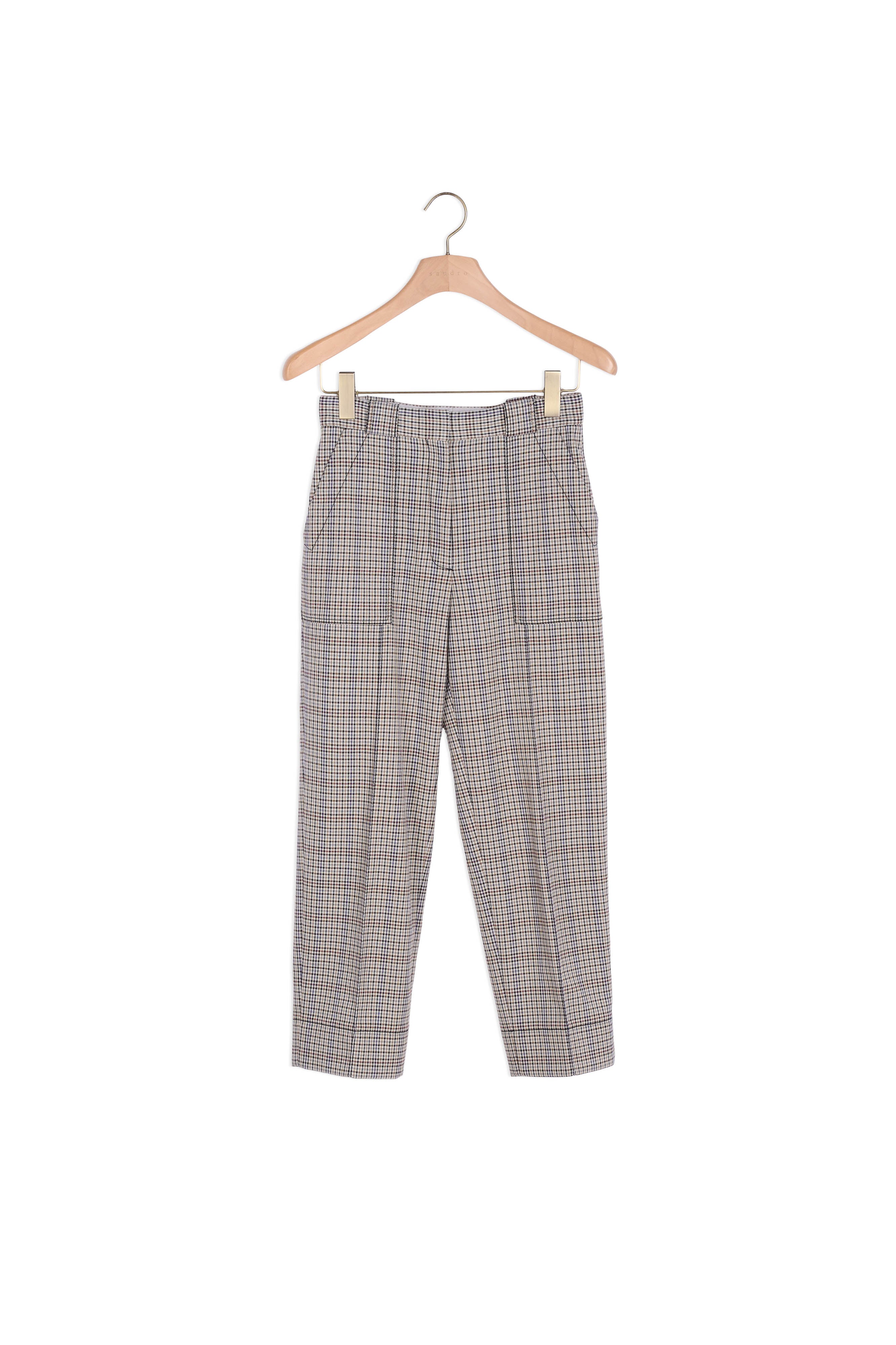 Pantalon Ecru Sandro seconde main