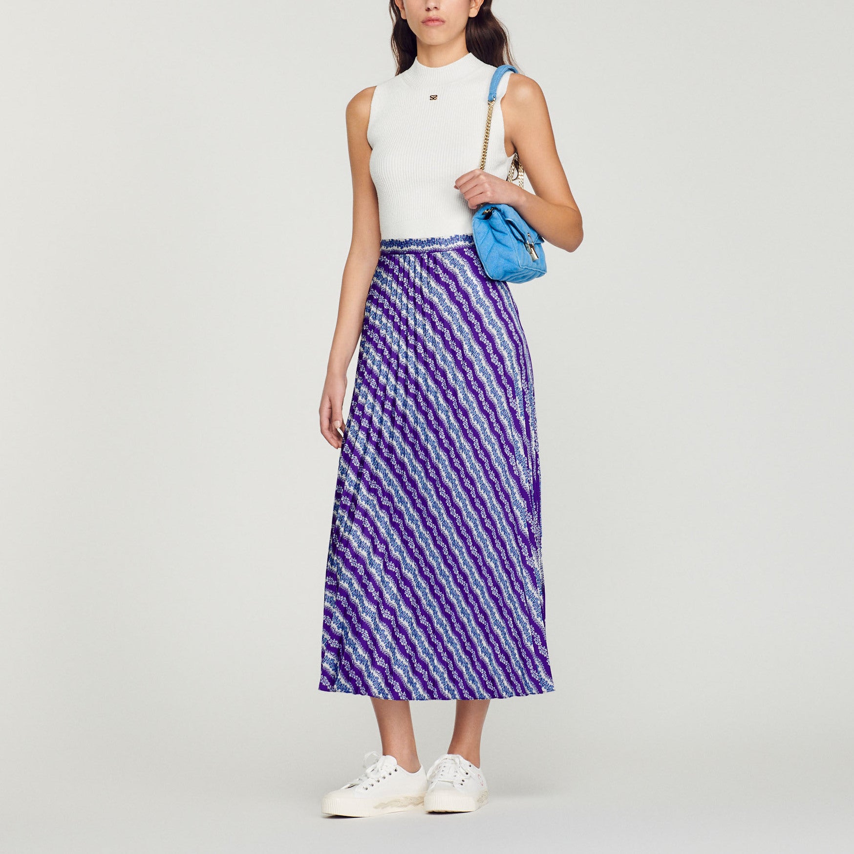 Jupe longue imprimée Sandro seconde main