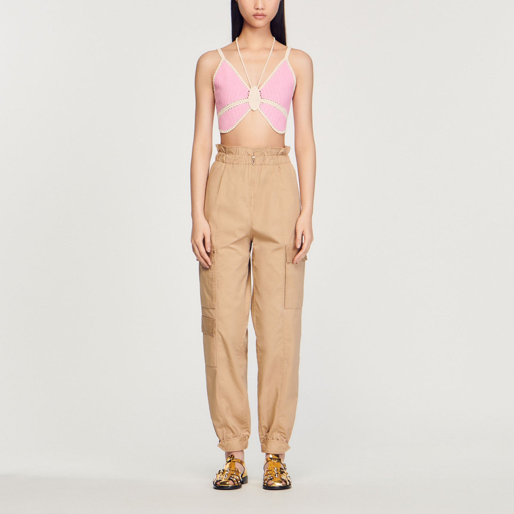 Brassière crochet papillon Sandro seconde main