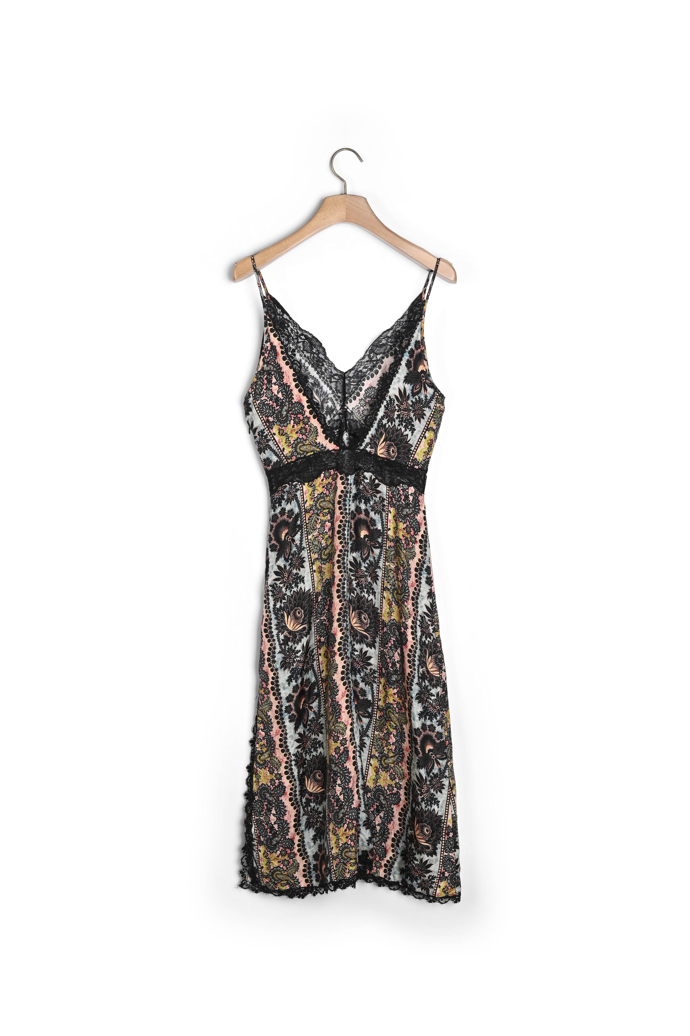 Robe imprimée en soie Sandro seconde main