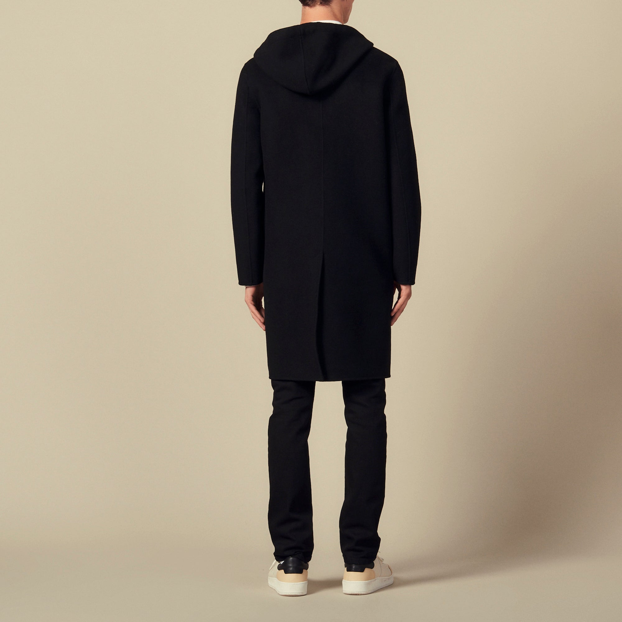 Parka en laine double face Sandro seconde main