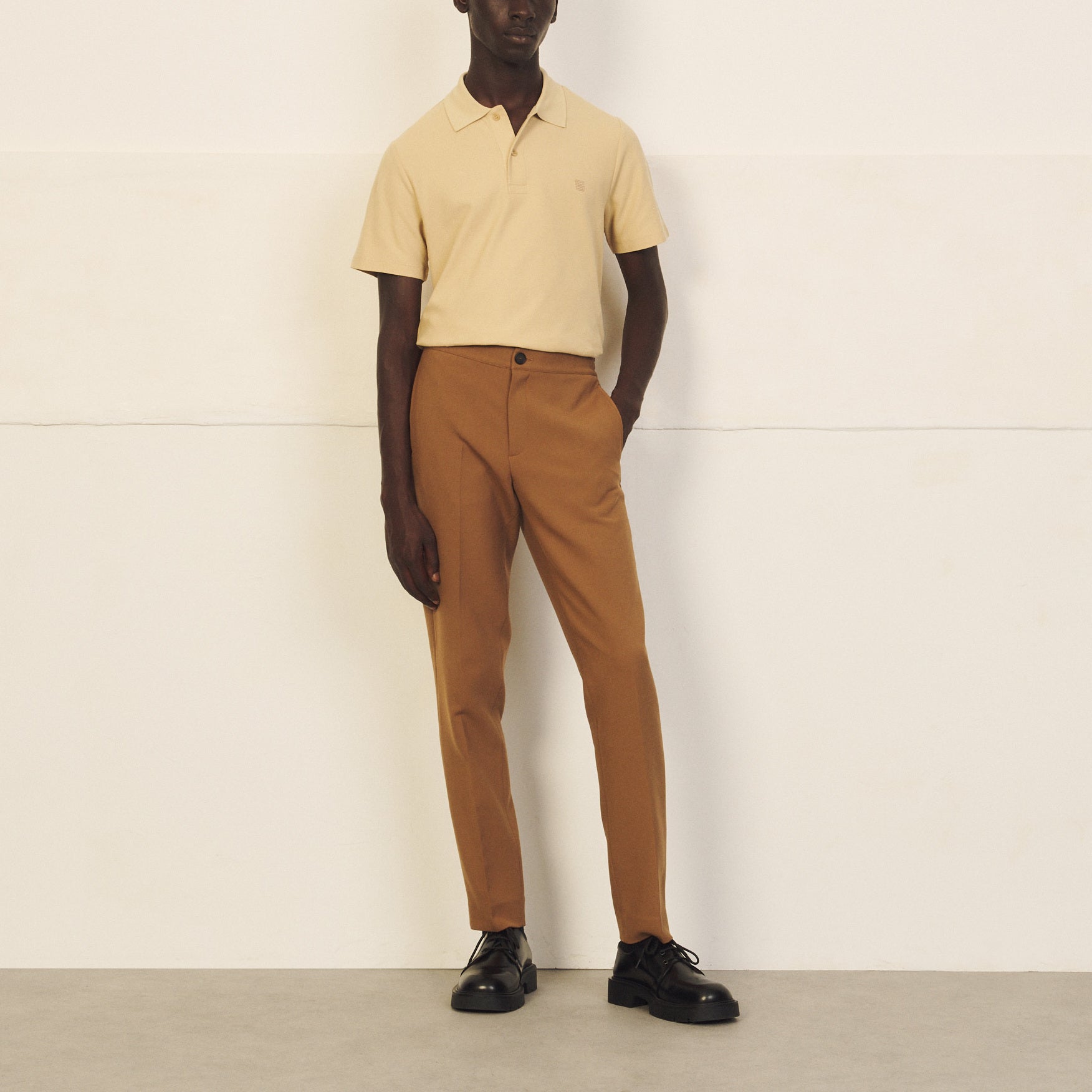 Polo en coton avec logo S Sandro seconde main