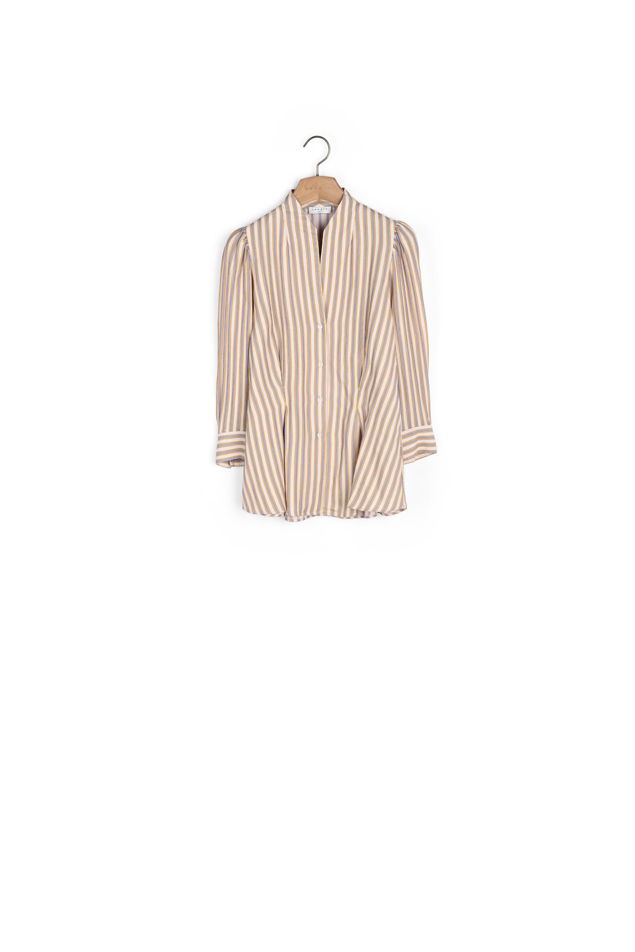 Chemise à rayures fantaisies Sandro seconde main