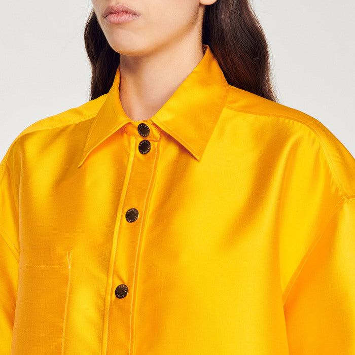 Chemise oversized satinée Sandro seconde main