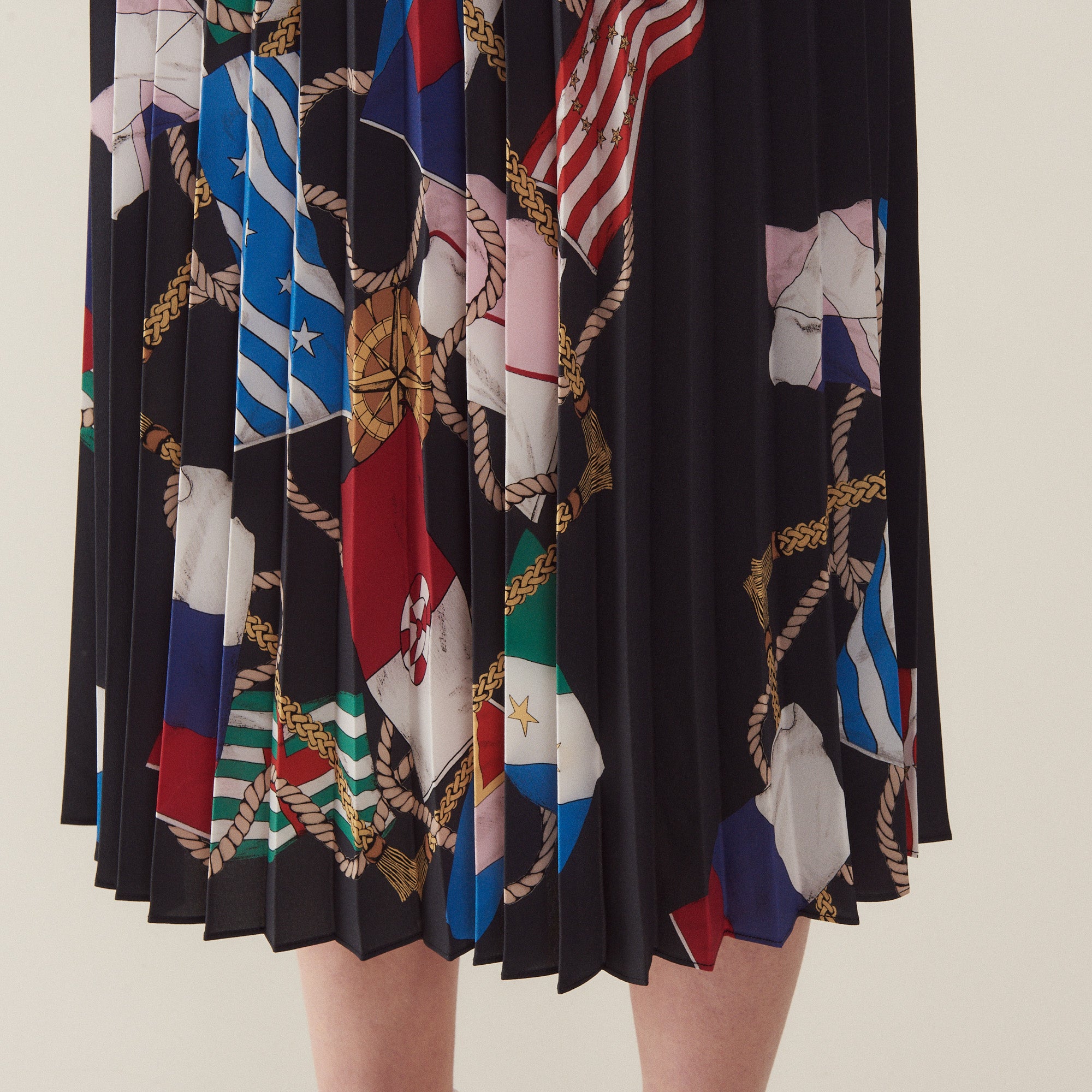 Jupe plissée imprimée Sandro seconde main