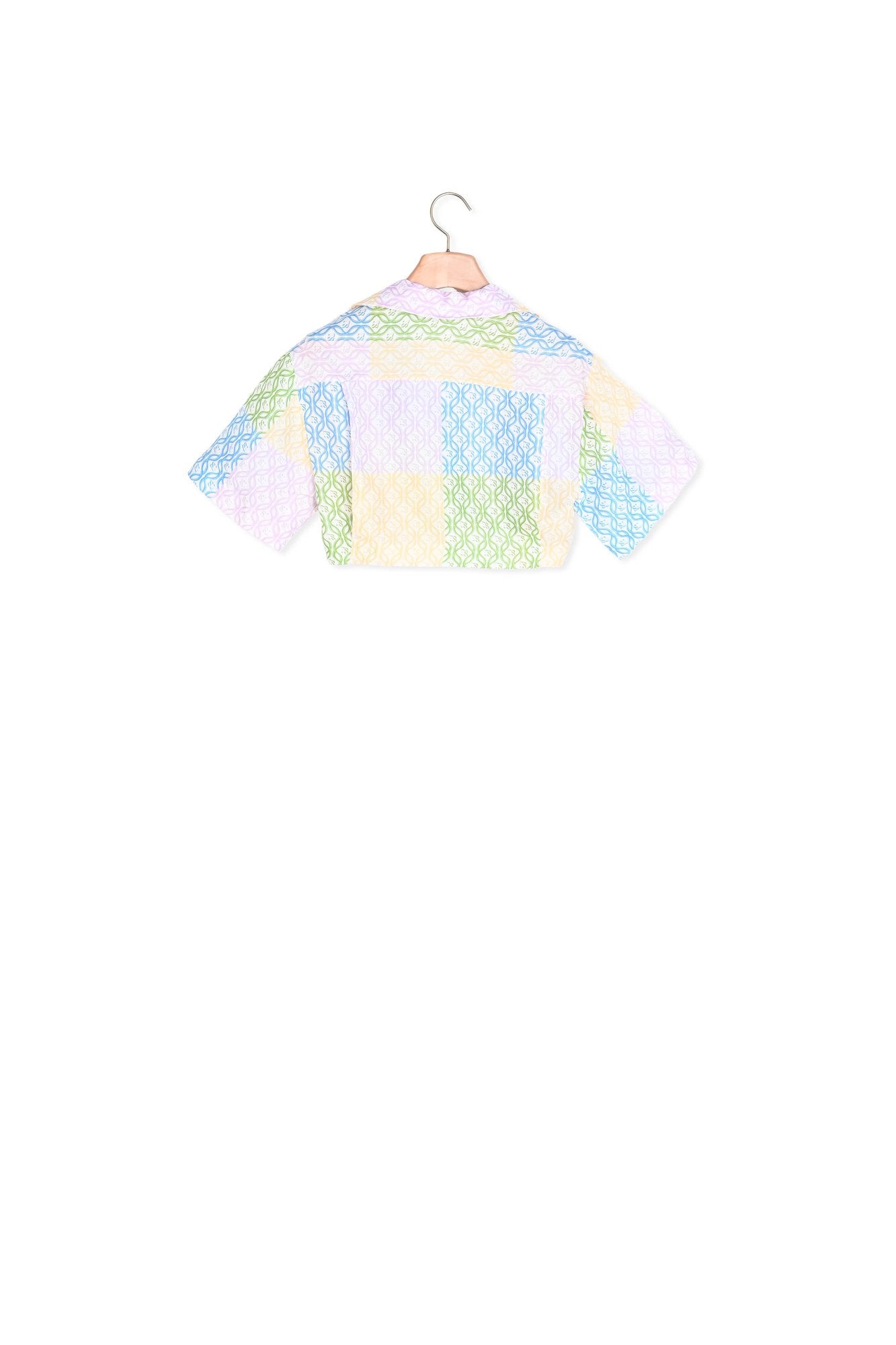 Chemise courte imprimé patchwork Sandro seconde main