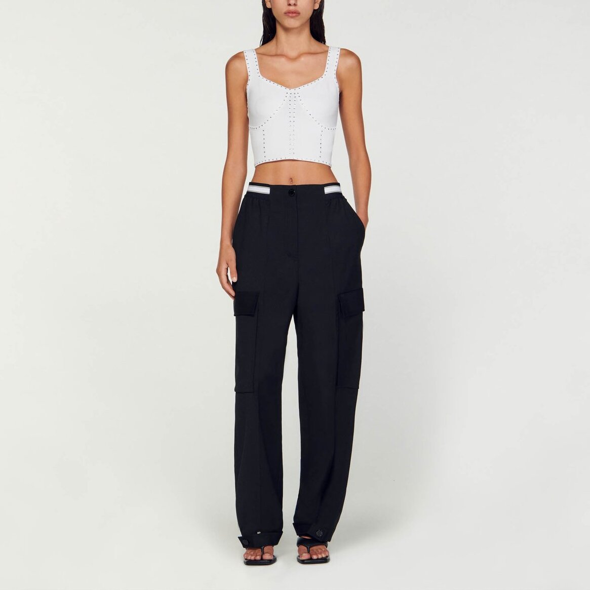 Top court en Maille strassé Sandro seconde main