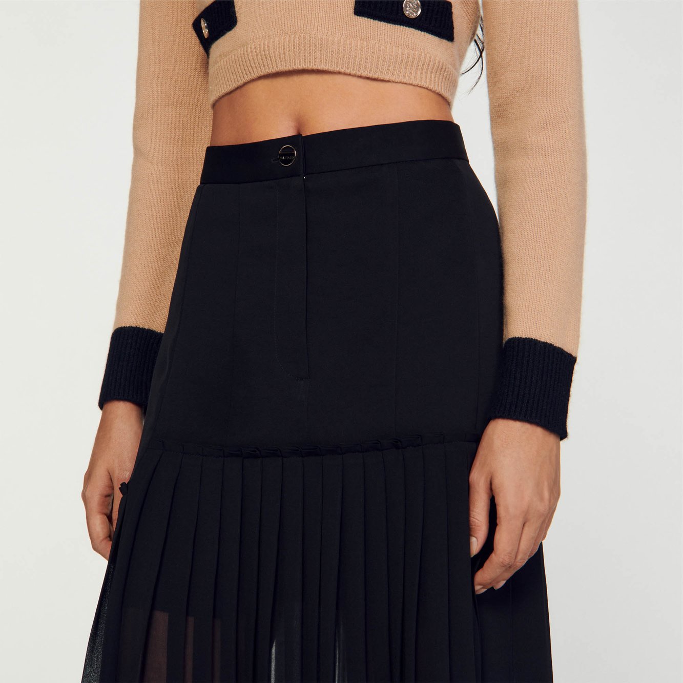 Jupe longue plissée Sandro seconde main