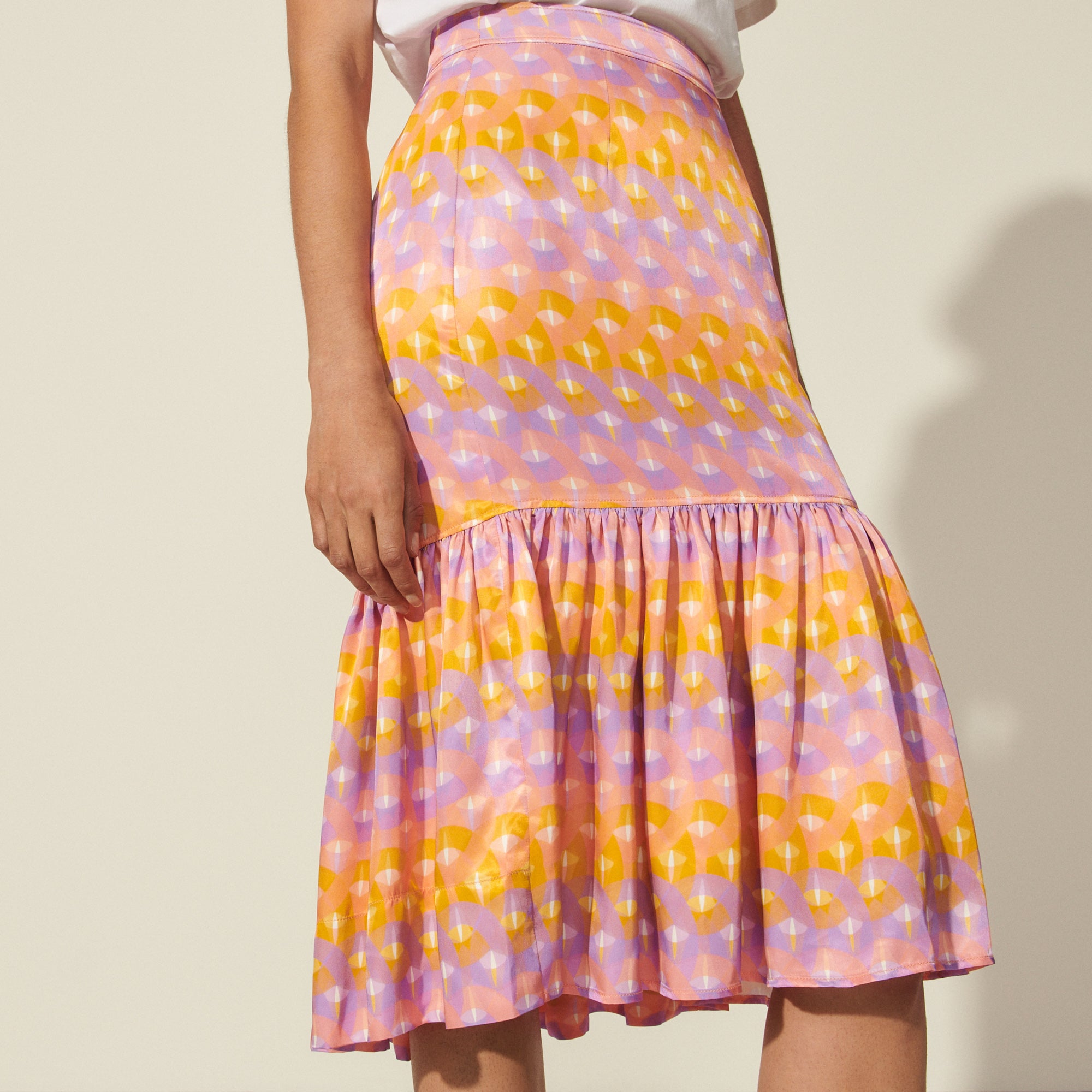 Jupe longue imprimée Sandro seconde main