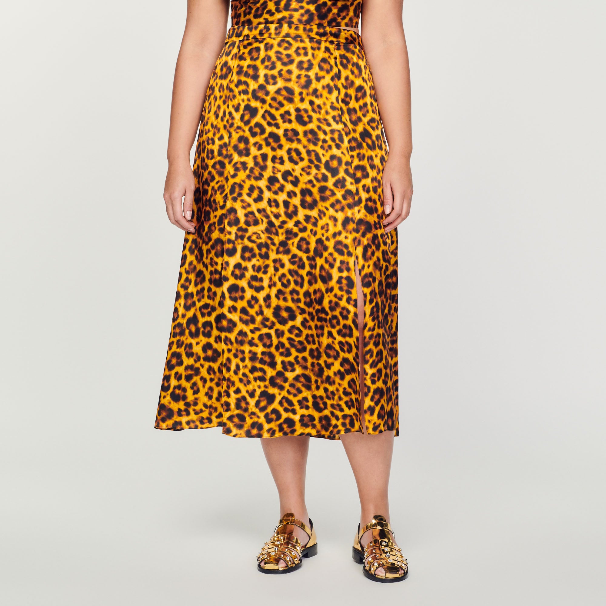 Jupe léopard Sandro seconde main