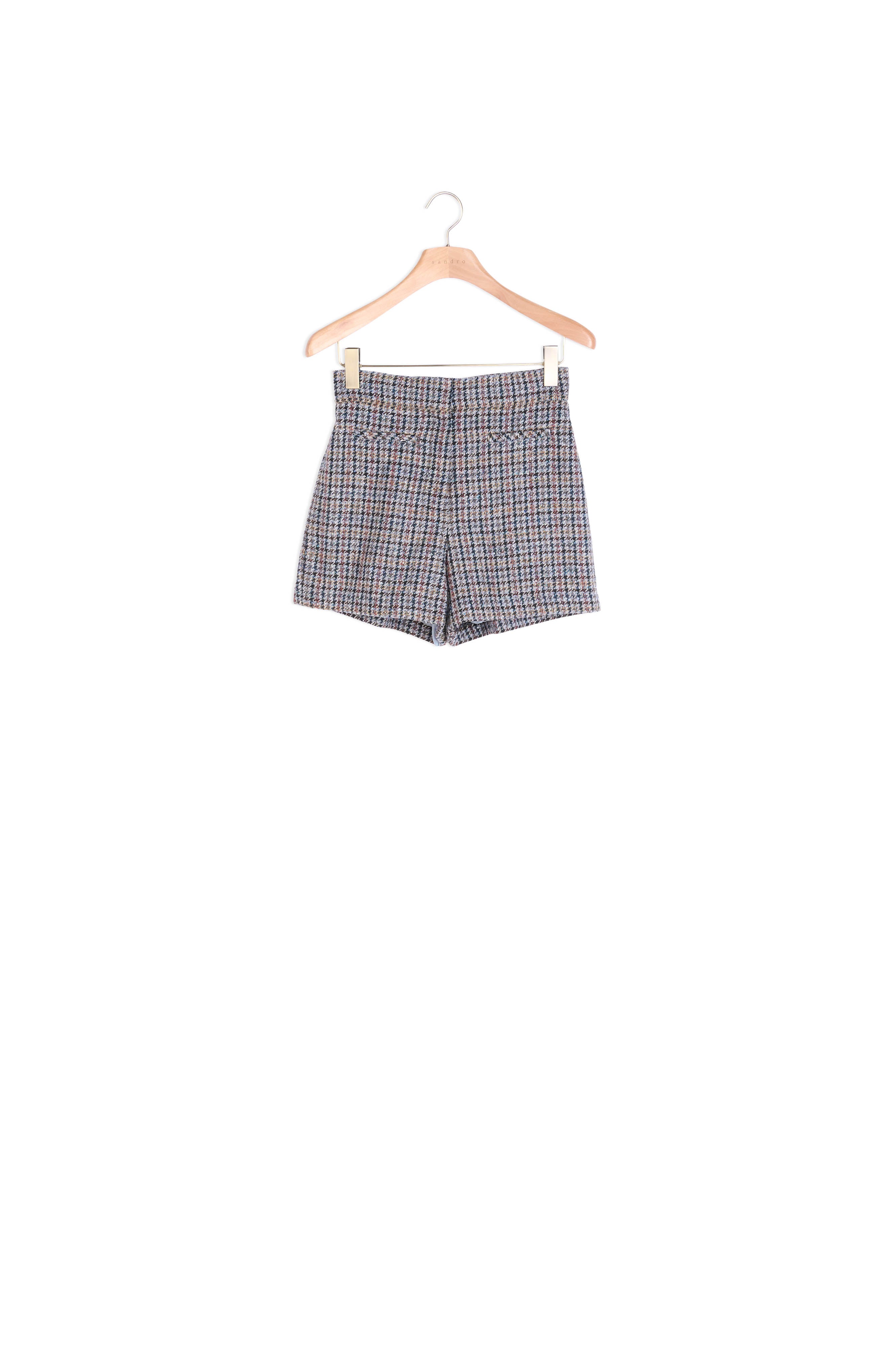 Short à carreaux Sandro seconde main