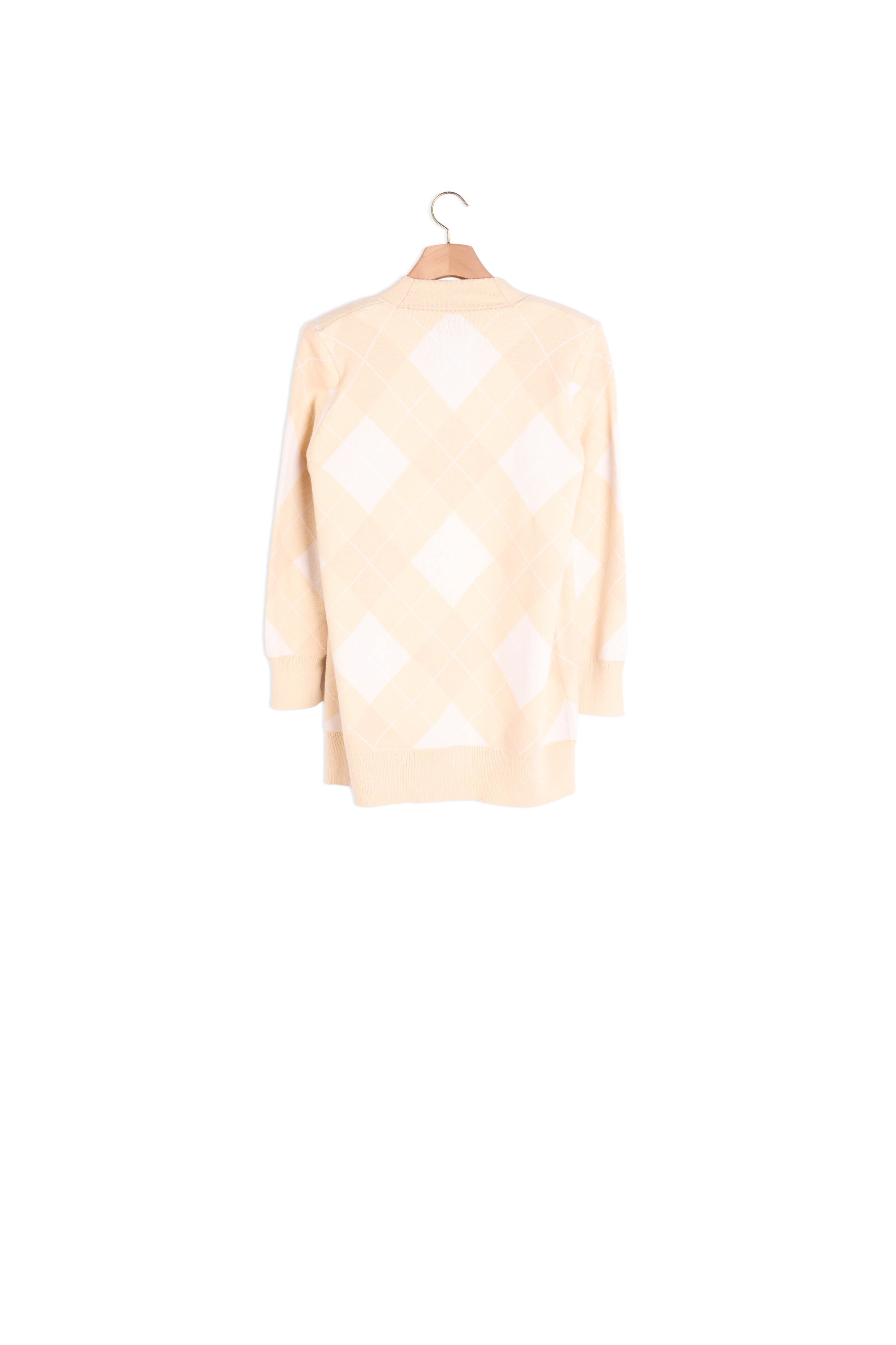 Cardi coat à motifs jacquard Sandro seconde main