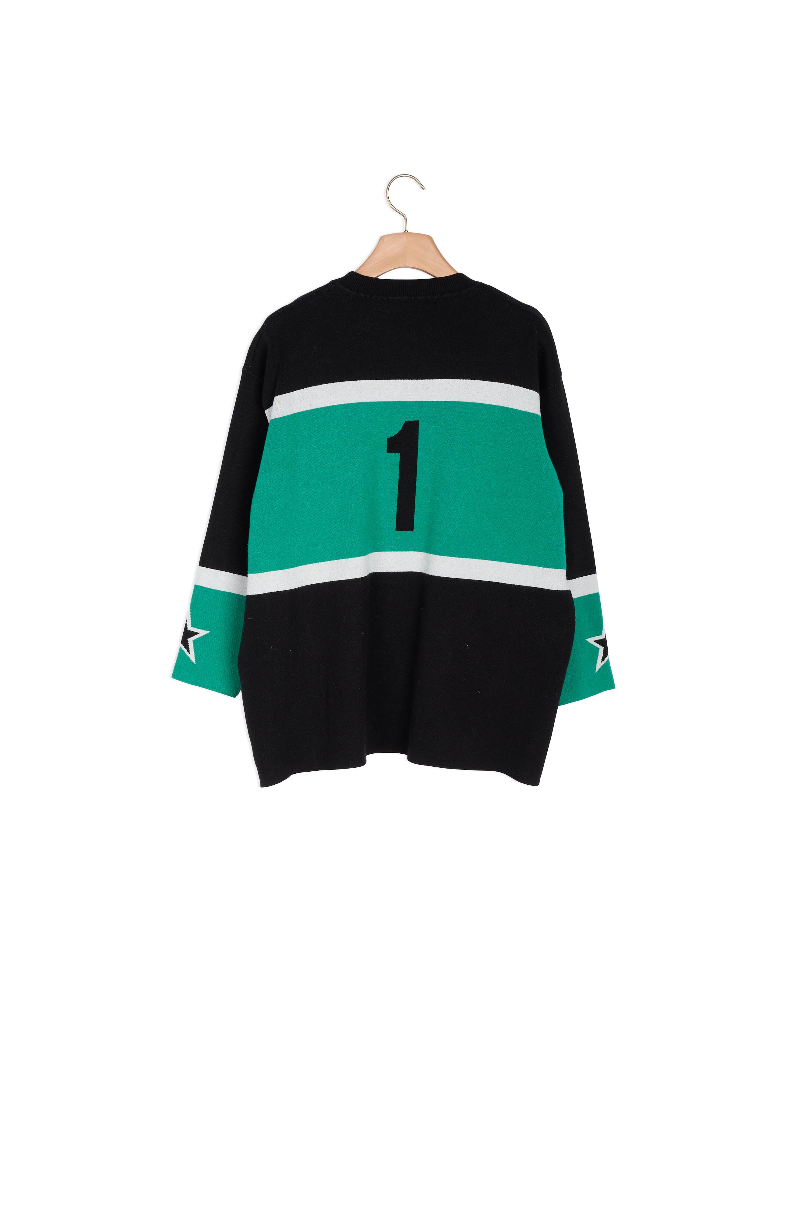 Pull tricolore en Maille jacquard Sandro seconde main