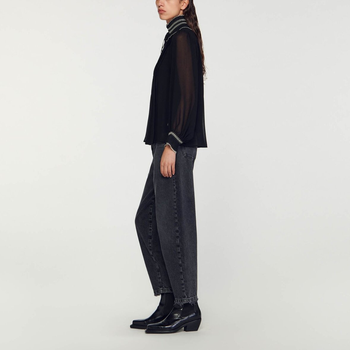 Top en mousseline Sandro seconde main