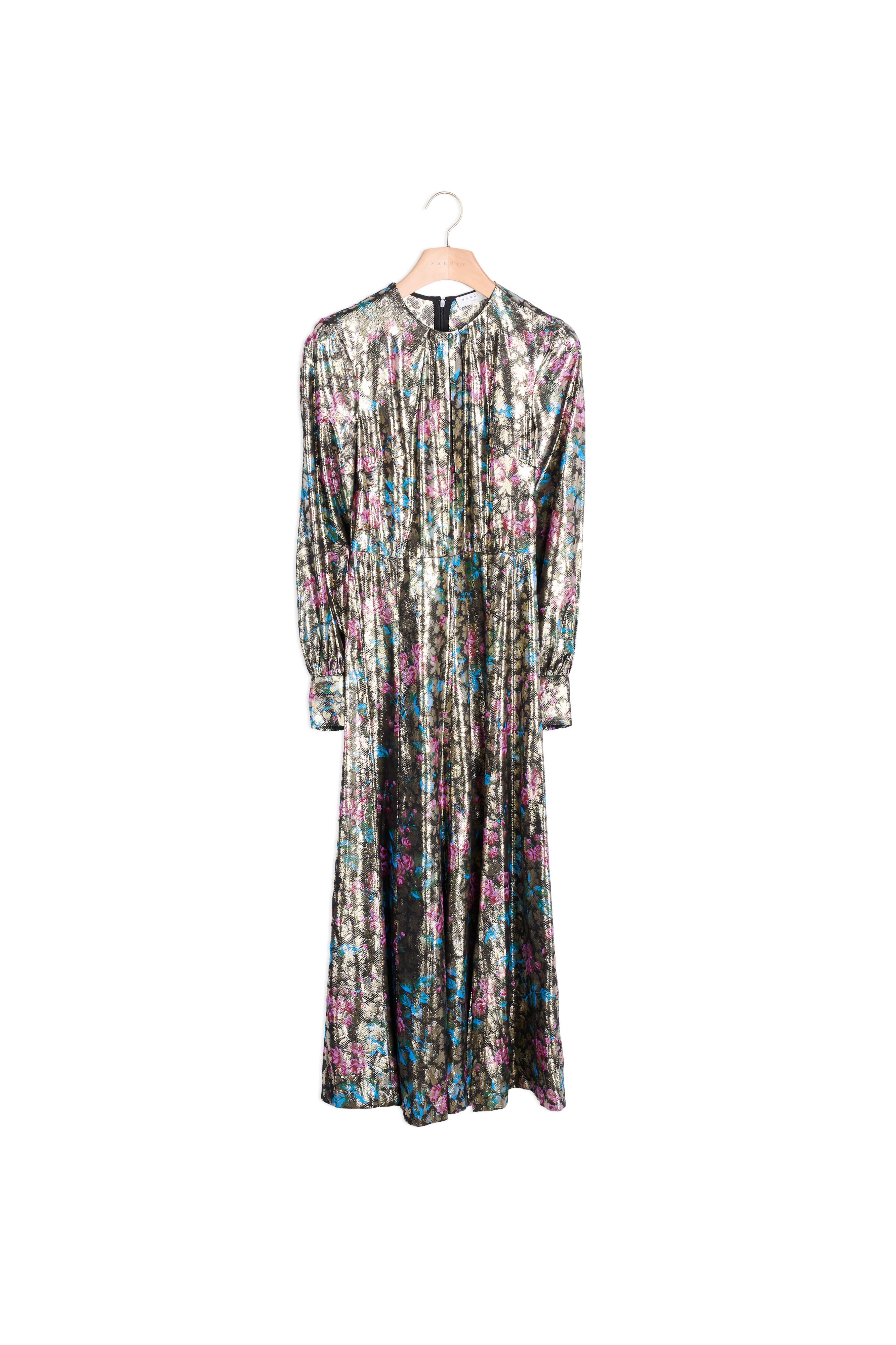Robe longue en jacquard lurex Sandro seconde main