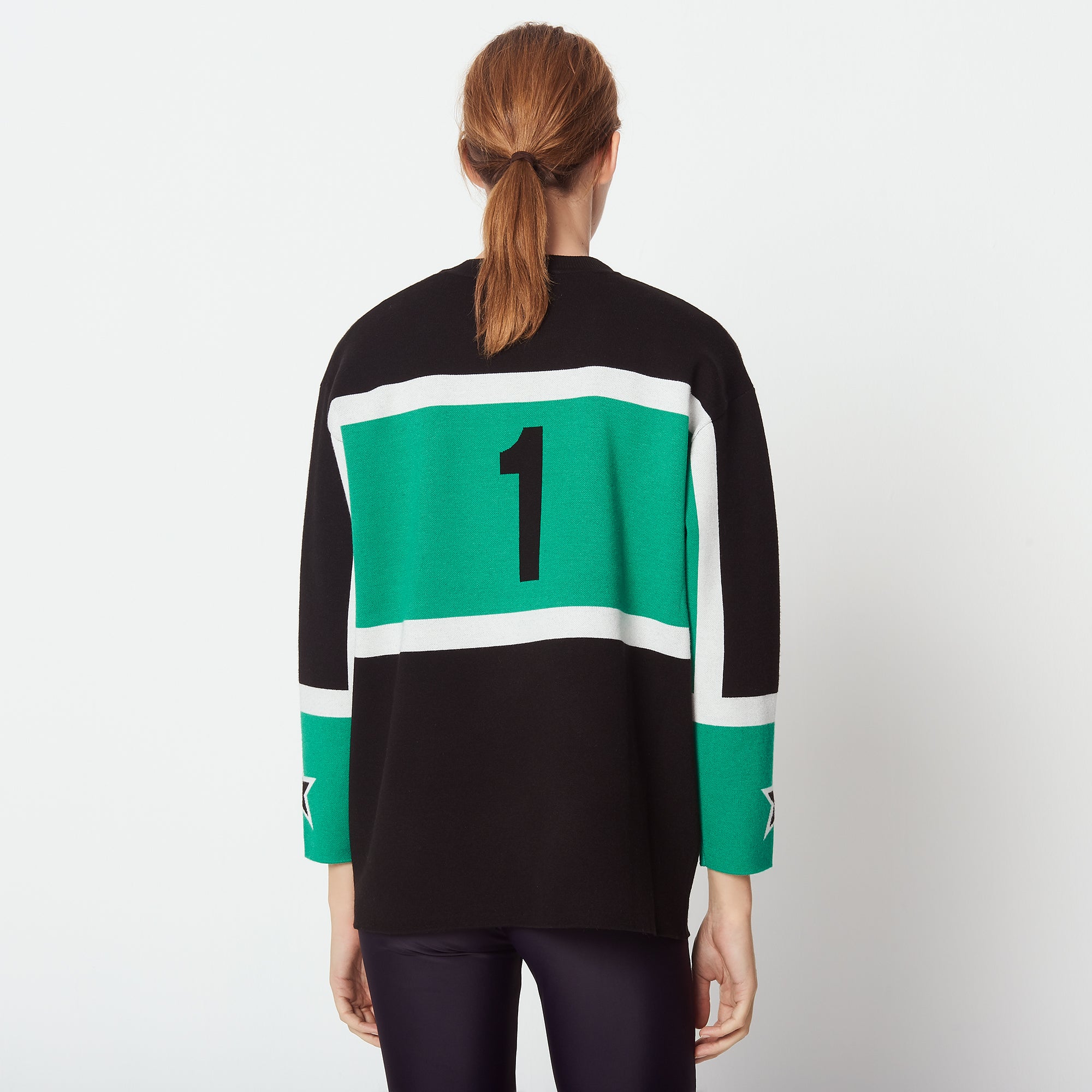 Pull tricolore en Maille jacquard Sandro seconde main