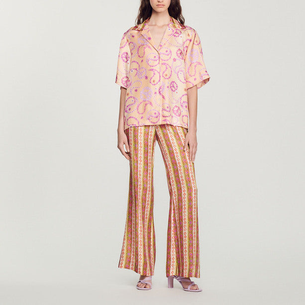 Chemise fluide imprimé Peace&Love Sandro seconde main