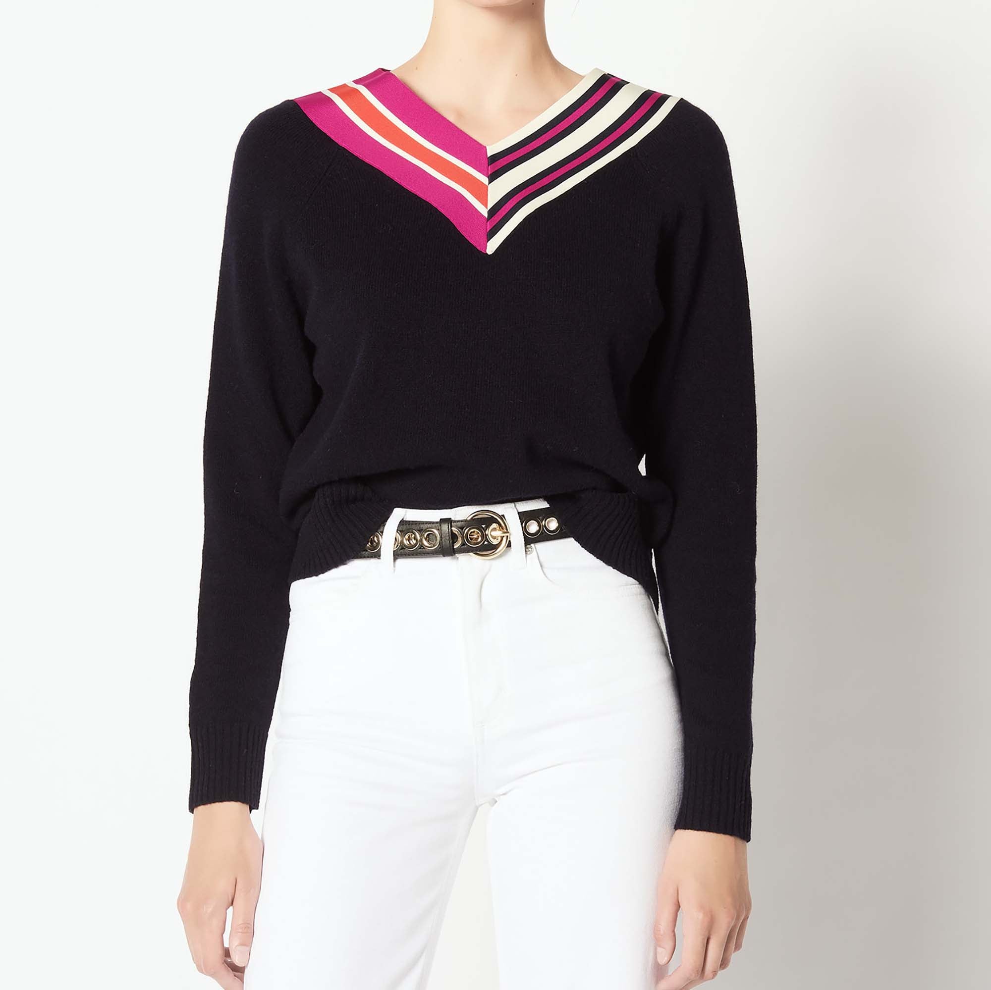 Pull à encolure croisée Sandro seconde main